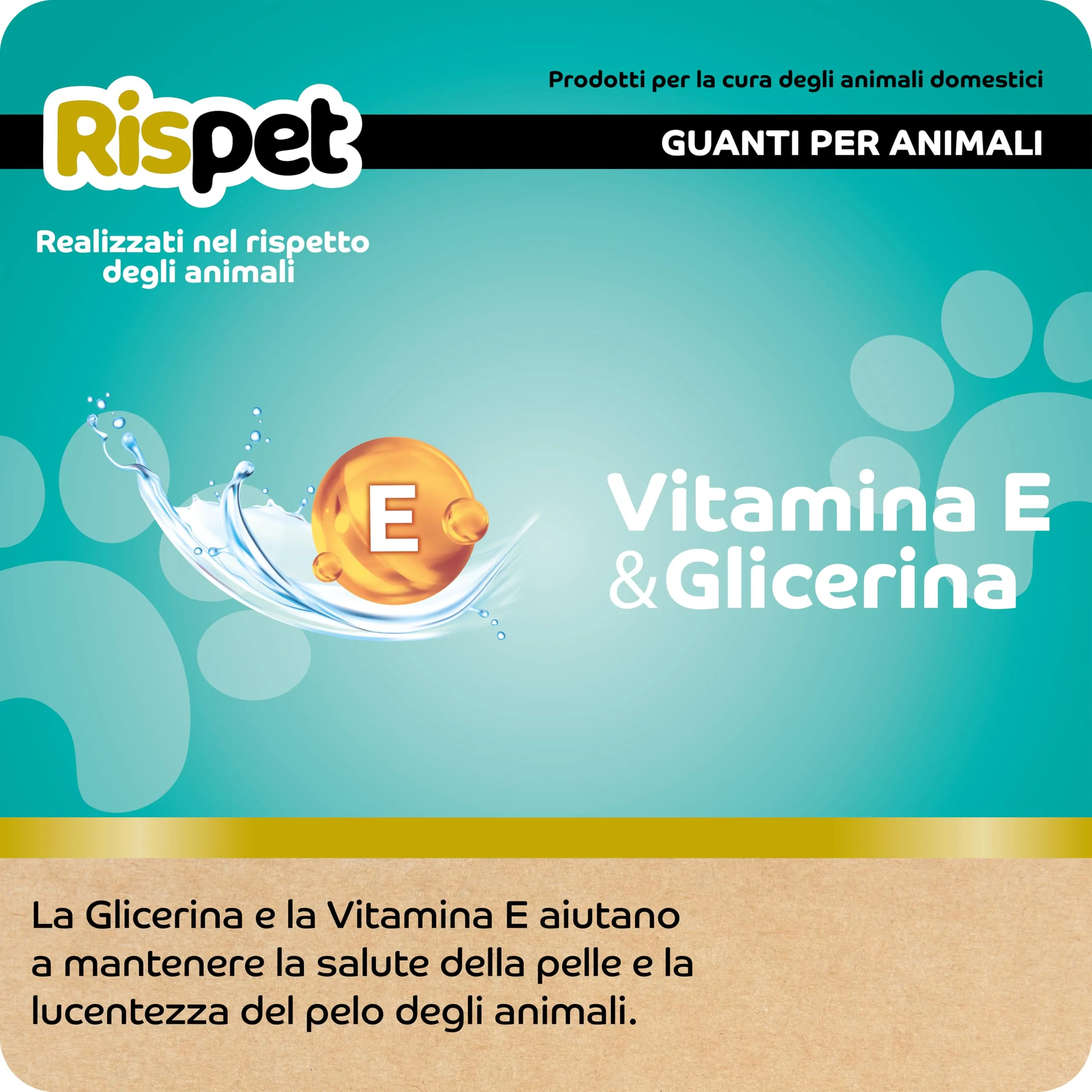 RISPET Salviette a Guanto Igienizzanti per Pulizia Cani Gatti e Animali Domestici, Rimuovono Peli & Puliscono, Guanti Igienici Monouso, 8 Guanti - immagine 3
