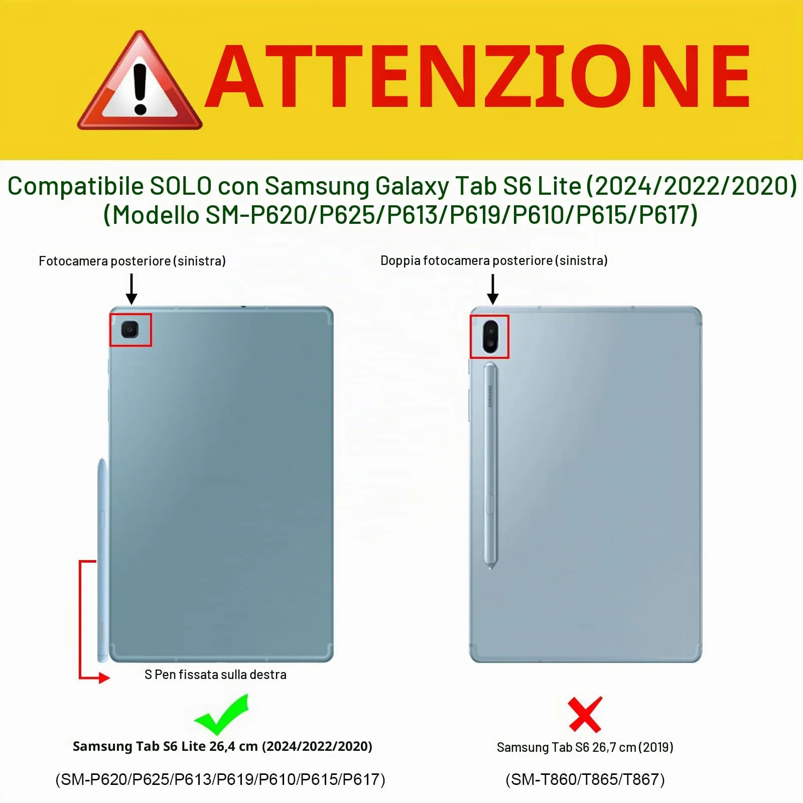 FINTIE Cover per Samsung Galaxy Tab S6 Lite 10.4 Pollici 2024/2022/2020 - immagine 2