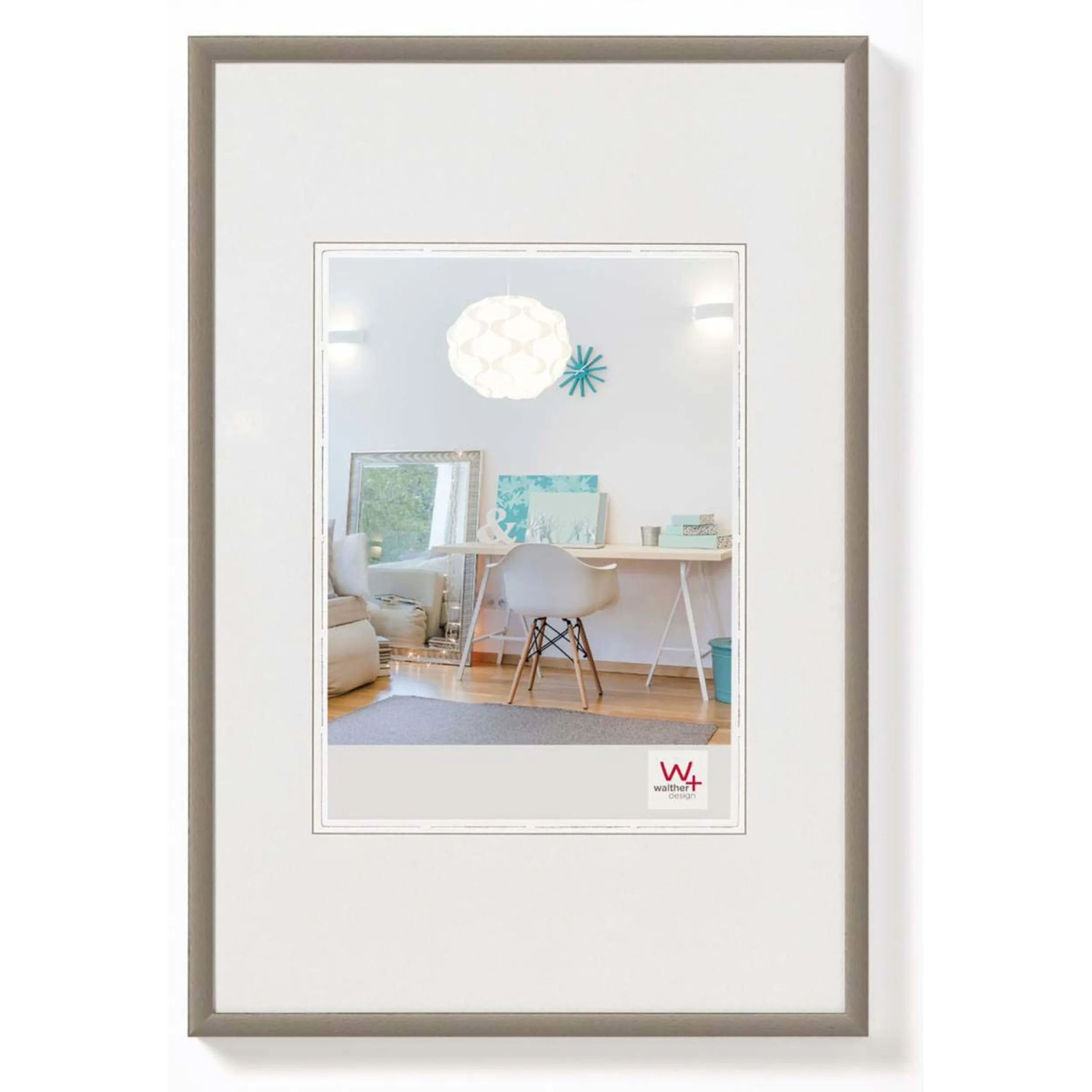 walther design Cornice in Acciaio 60 x 90 cm New Lifestyle Cornice in plastica KV090D - immagine 1