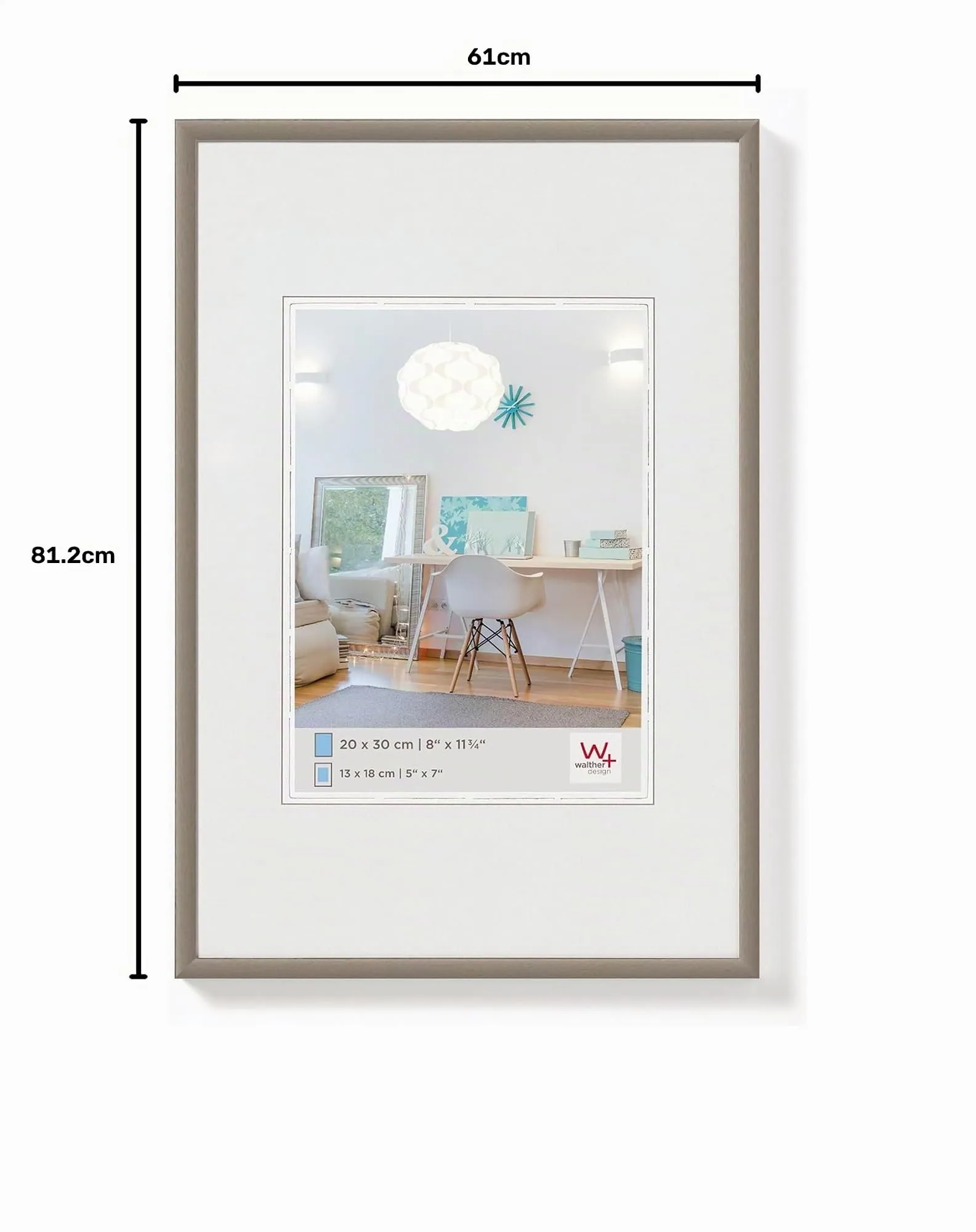 walther design Cornice in Acciaio 60 x 80 cm New Lifestyle Cornice in plastica KV080D - immagine 7