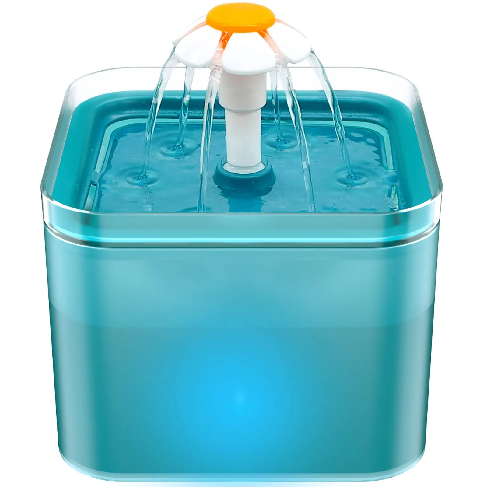 Fontanella per Gatti: Fontana per Gatti Ultra Silenziosa - 2L Dispenser Acqua Gatto Automatico - Dispenser Acqua Cani - Filtrazione Multipla - AONBOY - immagine 1