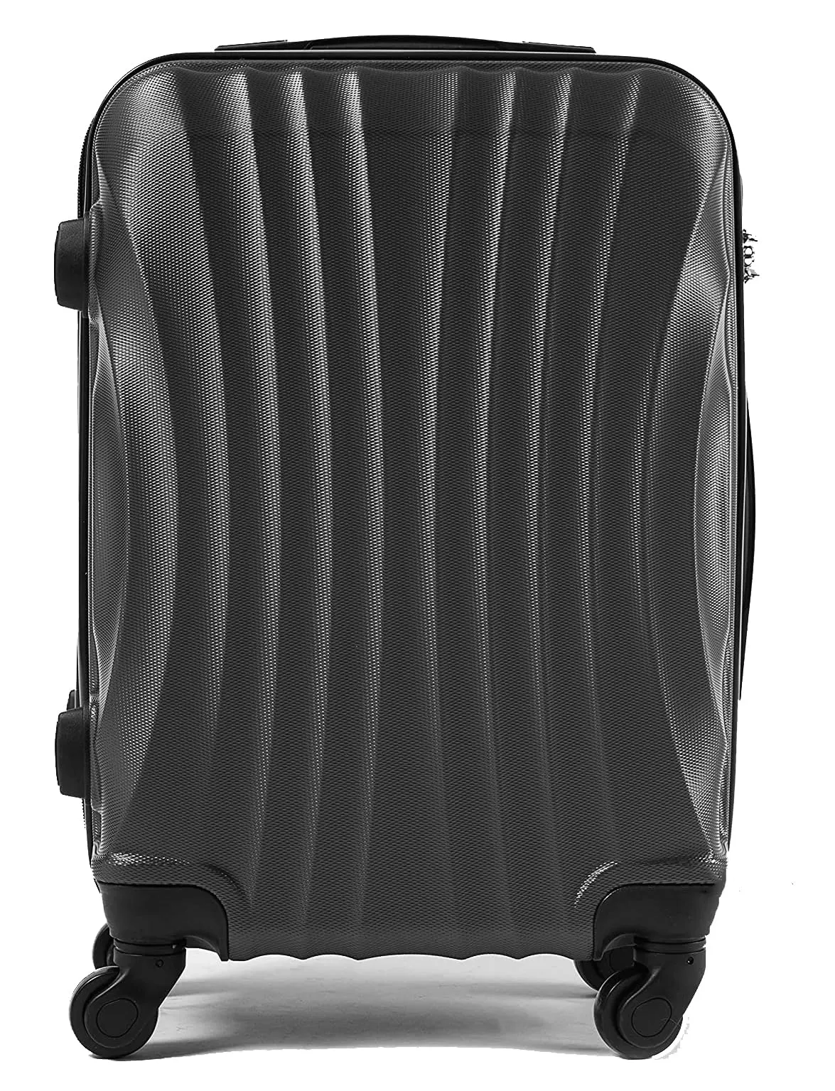 R.Leone 60x40x20 ruota rimovibile 55x40x20 cm Ryanair Valigia Bagaglio a mano 4 Ruote Rimovibili Capienza Massima Trolley in ABS 2037MAX (Grigio, 60x40x20 ruota smontato 55x40x20 cm) - immagine 3