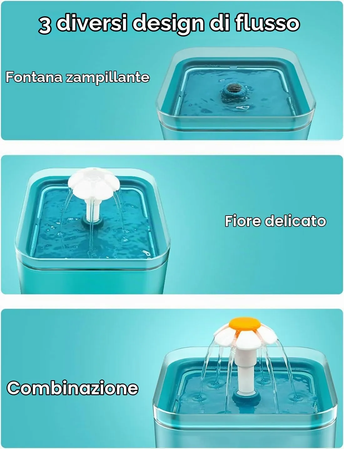 AONBOY Fontanella per Gatti con 6 Filtri (Verde) - immagine 6