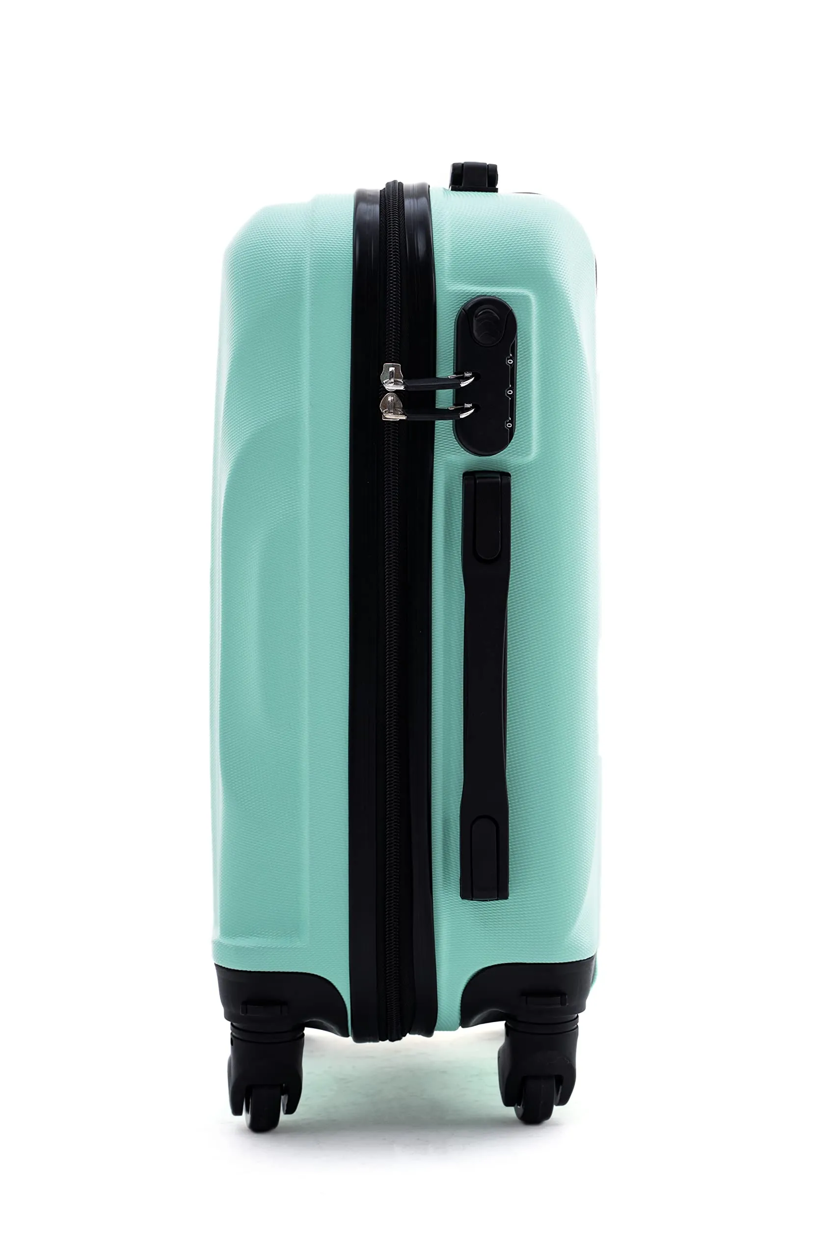 R.Leone Ryanair 55x40x20 cm Valigia Trolley Bagaglio a mano 4 Ruote rimovibile Ultraleggero in ABS Autonomo 20373N (Verde Acqua, Valigia 55X40X20cm) - immagine 5