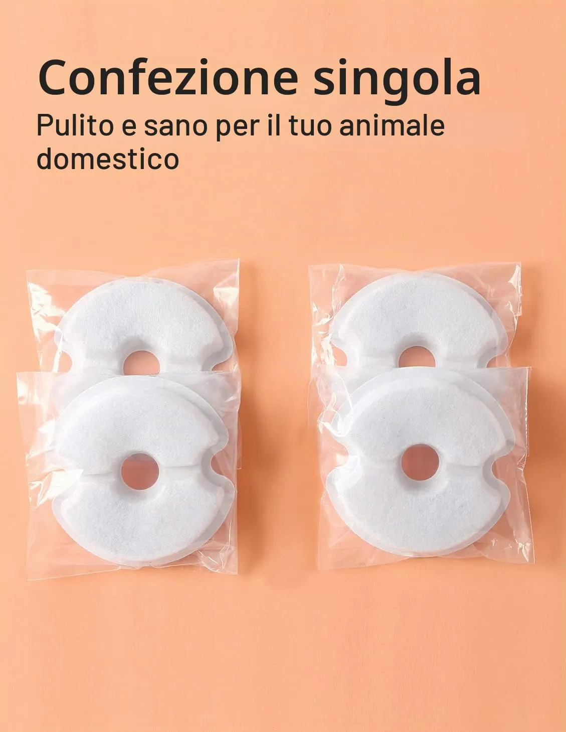 Filtro Fontanella per Gatti 4 Pezzi,Yiupea Fontana Per Gatti Filtro Per Fontana Gatto/Cane 2L&2.5L/67-84 oz, con Carbone Attivo e Resina-Tripla Filtrazion - immagine 7