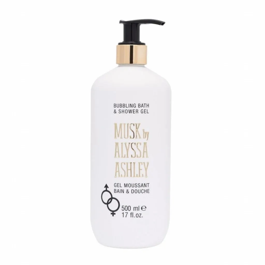 Alyssa Ashley Musk Bath & Shower Gel With Pump 500ml - immagine 1