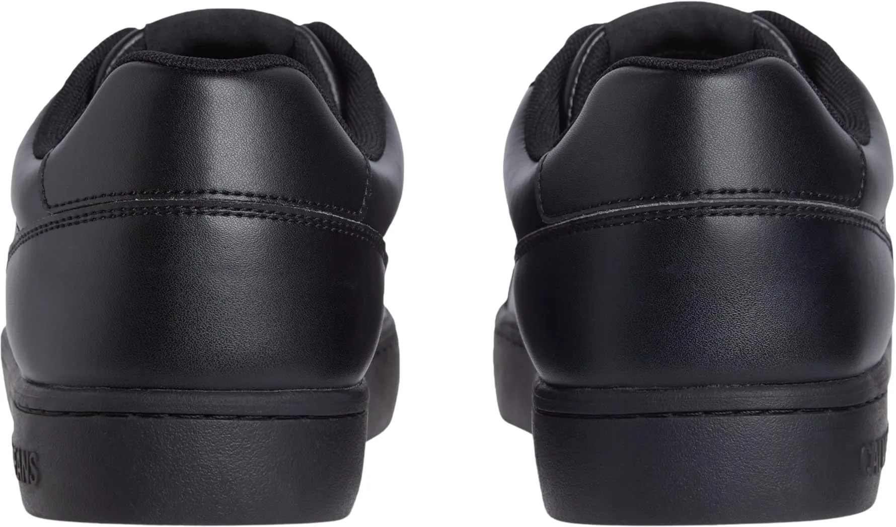 Calvin Klein Uomo Sneakers con Suola Preformata Classic Mono in Pelle, Nero (Triple Black), 45 - immagine 2