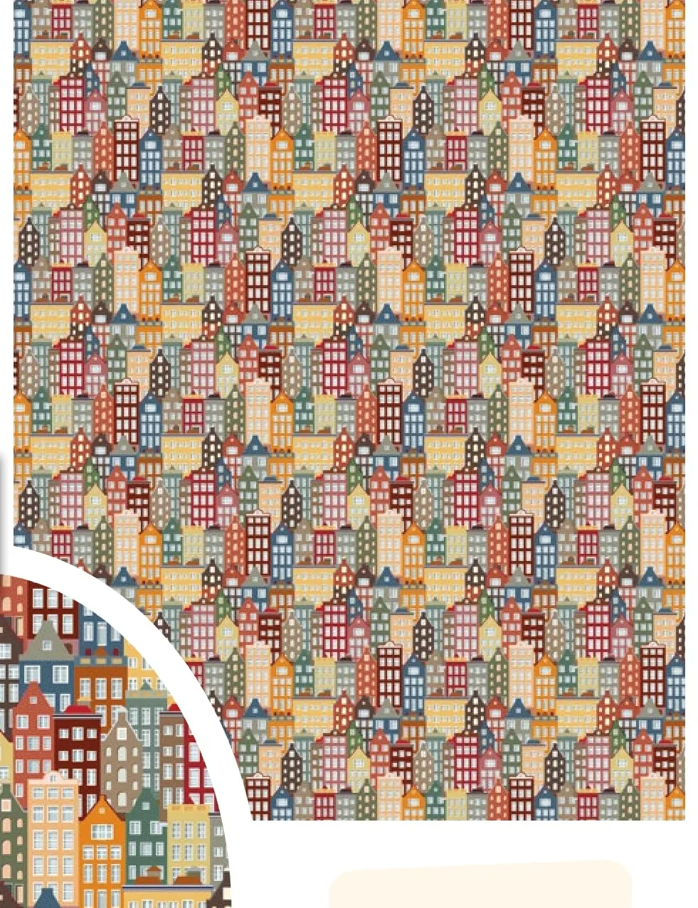 Mollettone Tavolo , Copritavolo Gommato Antiscivolo in PVC, Tovaglia Proteggi Tavolo,Colori originali e Simpatici Aderisce a Tutte le Superfici, Protegge da Macchie e Graffi (Trieste, 140x500) - immagine 1
