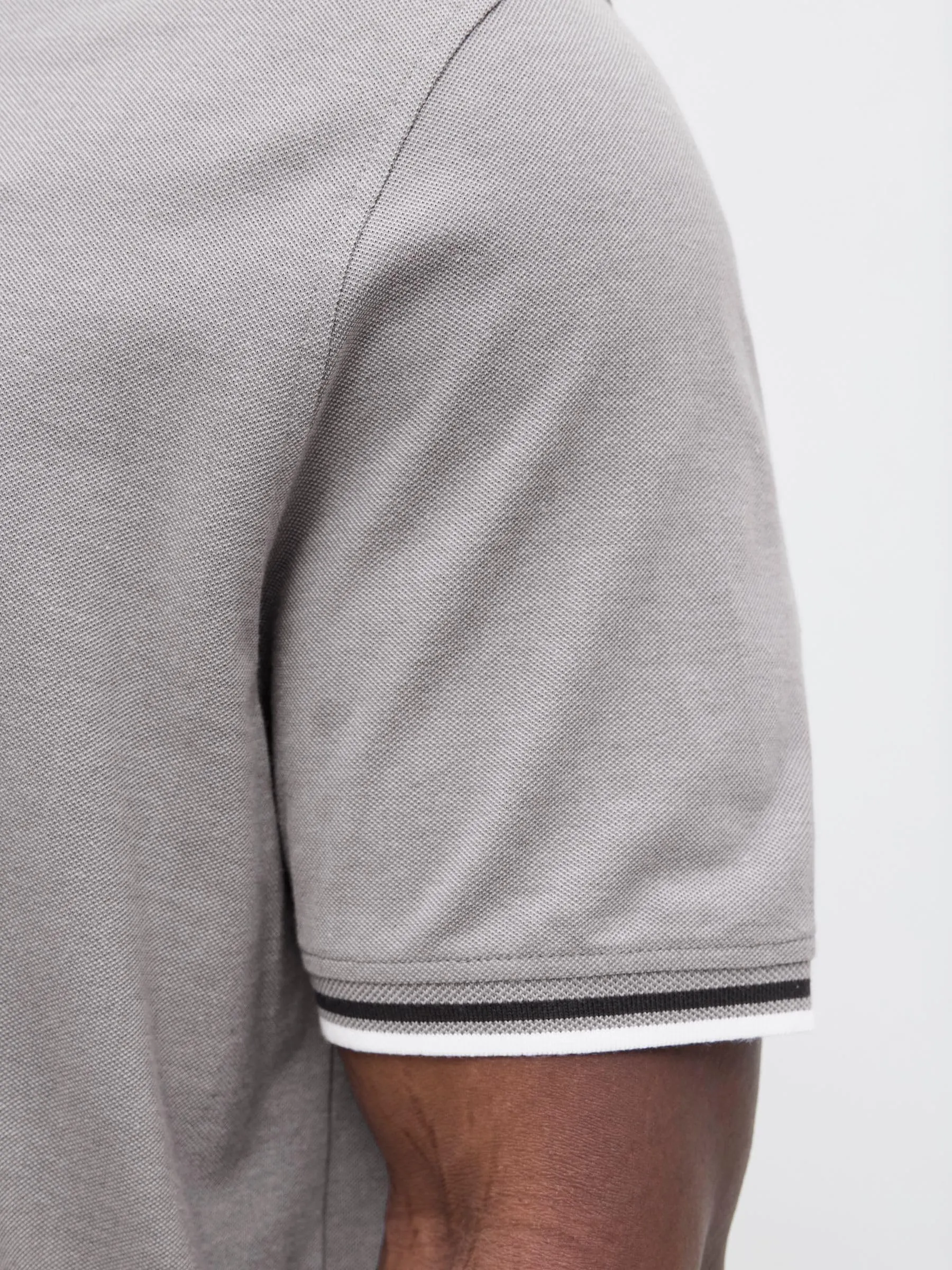Jack & Jones Polo da Uomo Jjepaulos SS Noos Pls, Ultimate Grey, 3XL - immagine 5