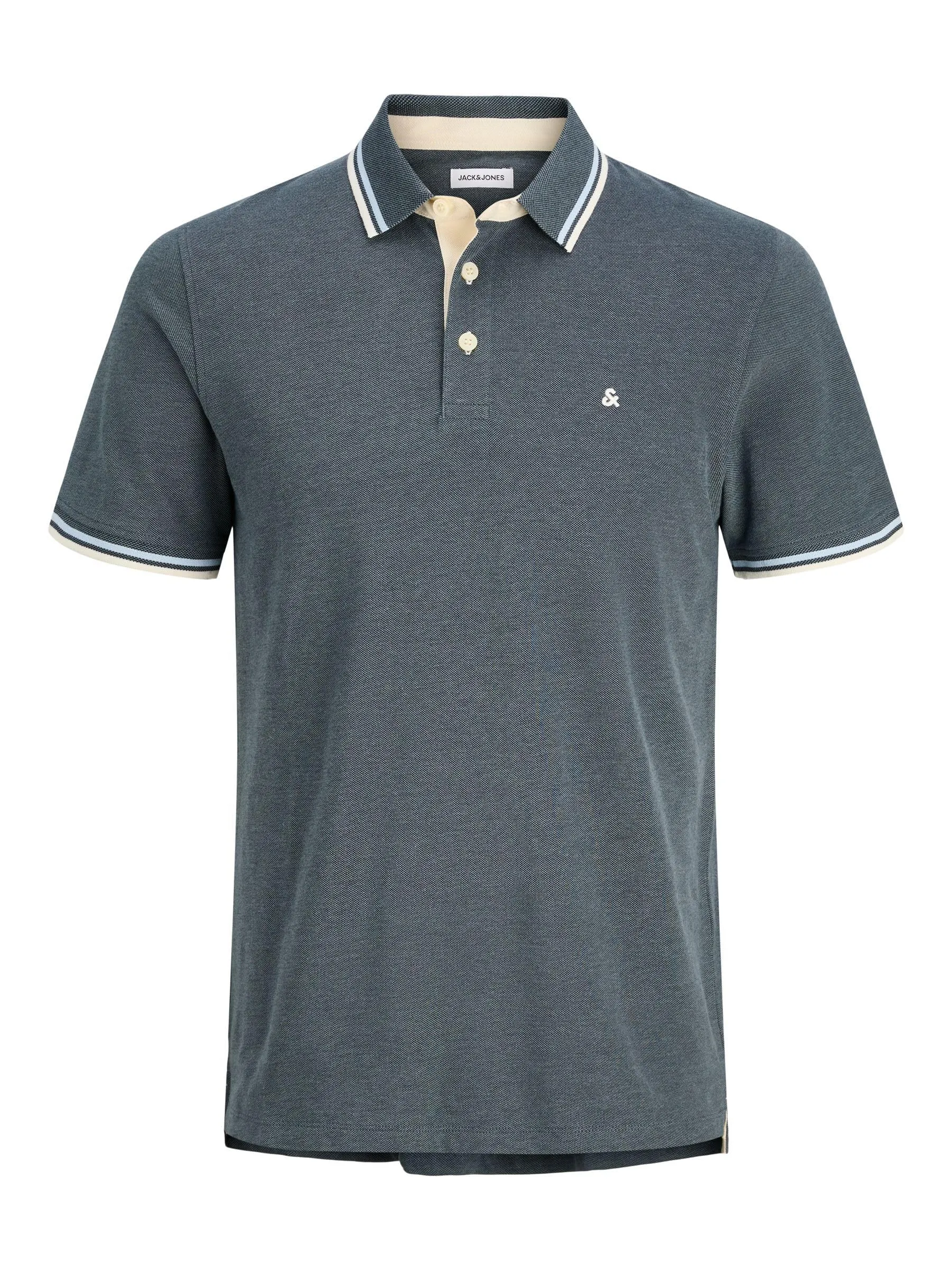 Jack & Jones Male Polo Plus Size Monocromatico Polo, Stormy Weather, 3XL - immagine 1