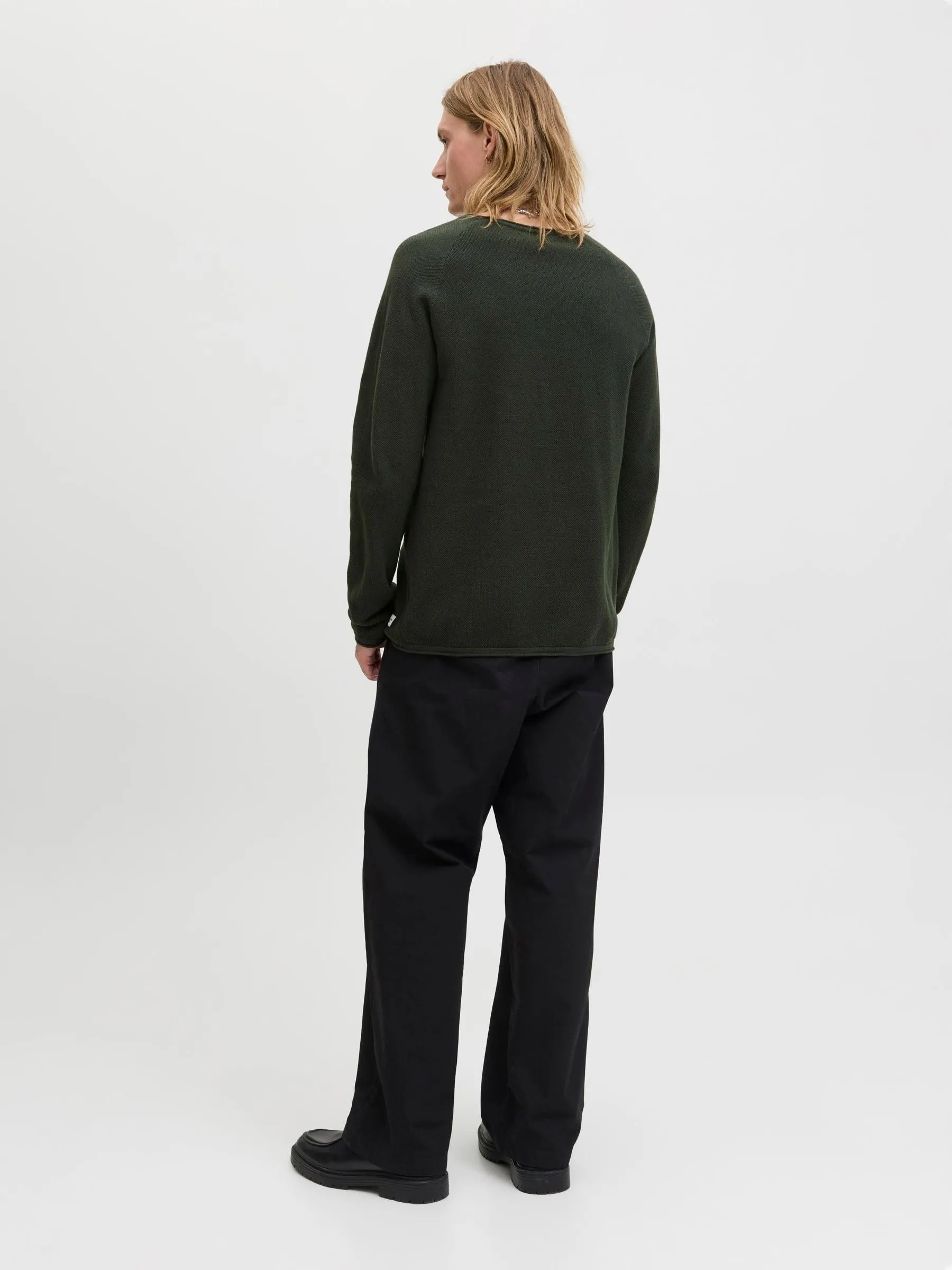 Jack & Jones Jjehill Knit Crew Neck Noos Maglione da Uomo, Borsone, XL - immagine 3