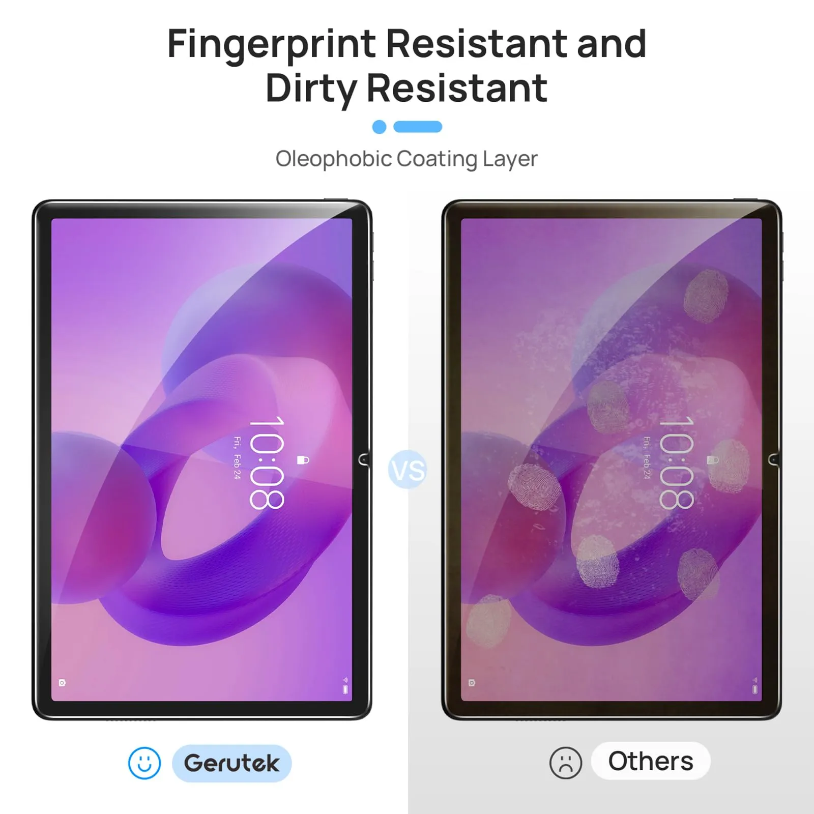 Gerutek 2 Pezzi Pellicola Protettiva per Lenovo Idea Tab 11/Tab M11/Tab K11 - immagine 5