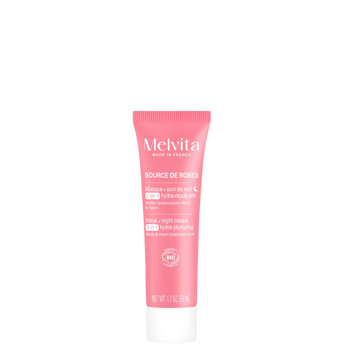 Melvita Source de Roses Masque Night cream hydra-repulpant - 50 ML - immagine 1