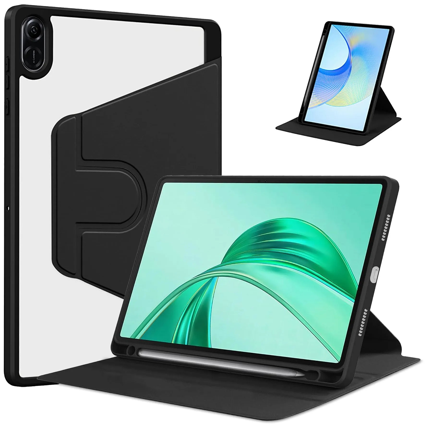 idudao Case Cover per 11" Honor Pad X8a X8b, 360 Multi angolo Rotazione Custodia Copertura protettiva per 11 Pollici X8a(2024) X8b(2026) Tablet, Nero - immagine 1