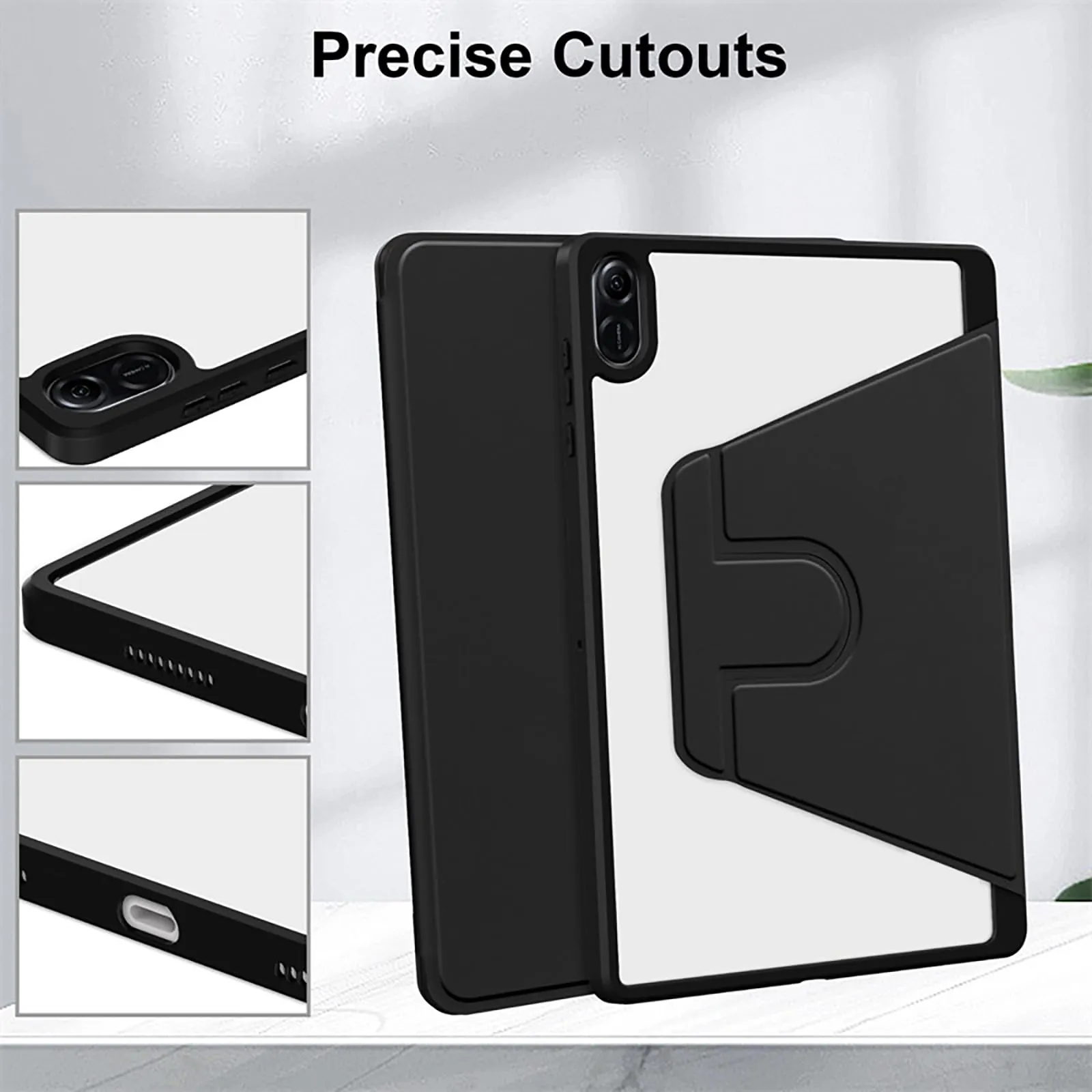 idudao Case Cover per 11" Honor Pad X8a X8b, 360 Multi angolo Rotazione Custodia Copertura protettiva per 11 Pollici X8a(2024) X8b(2026) Tablet, Nero - immagine 3