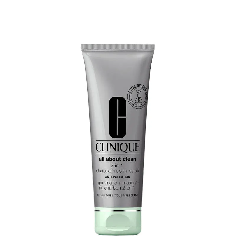 Clinique All About Clean - 2 in 1 Charcoal Mask + Scrub 100 ML - 100 ML - immagine 1