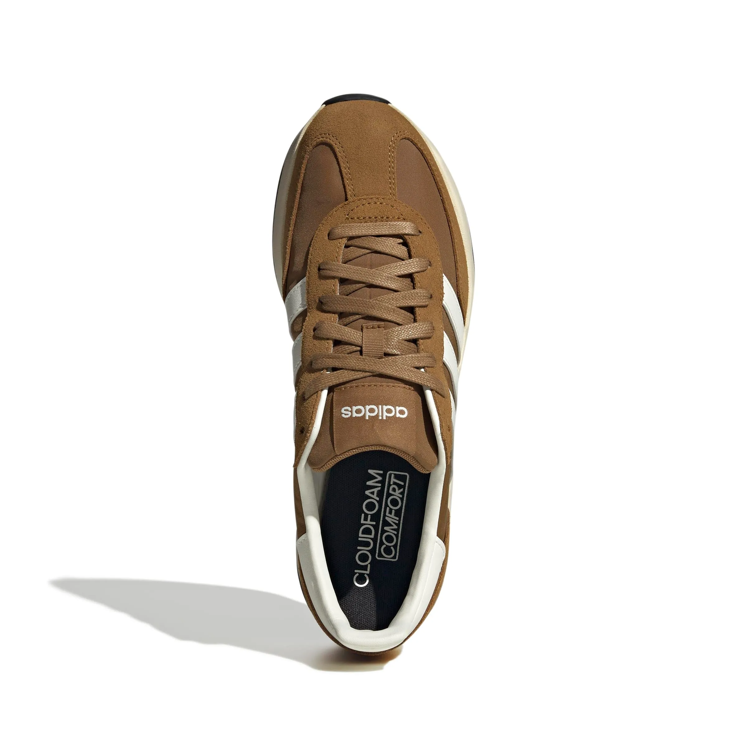 Adidas Uomo Run 70S 2.0 Shoes, Bronze Strata/Core White/Warm Vanilla, 42 2/3 EU - immagine 7