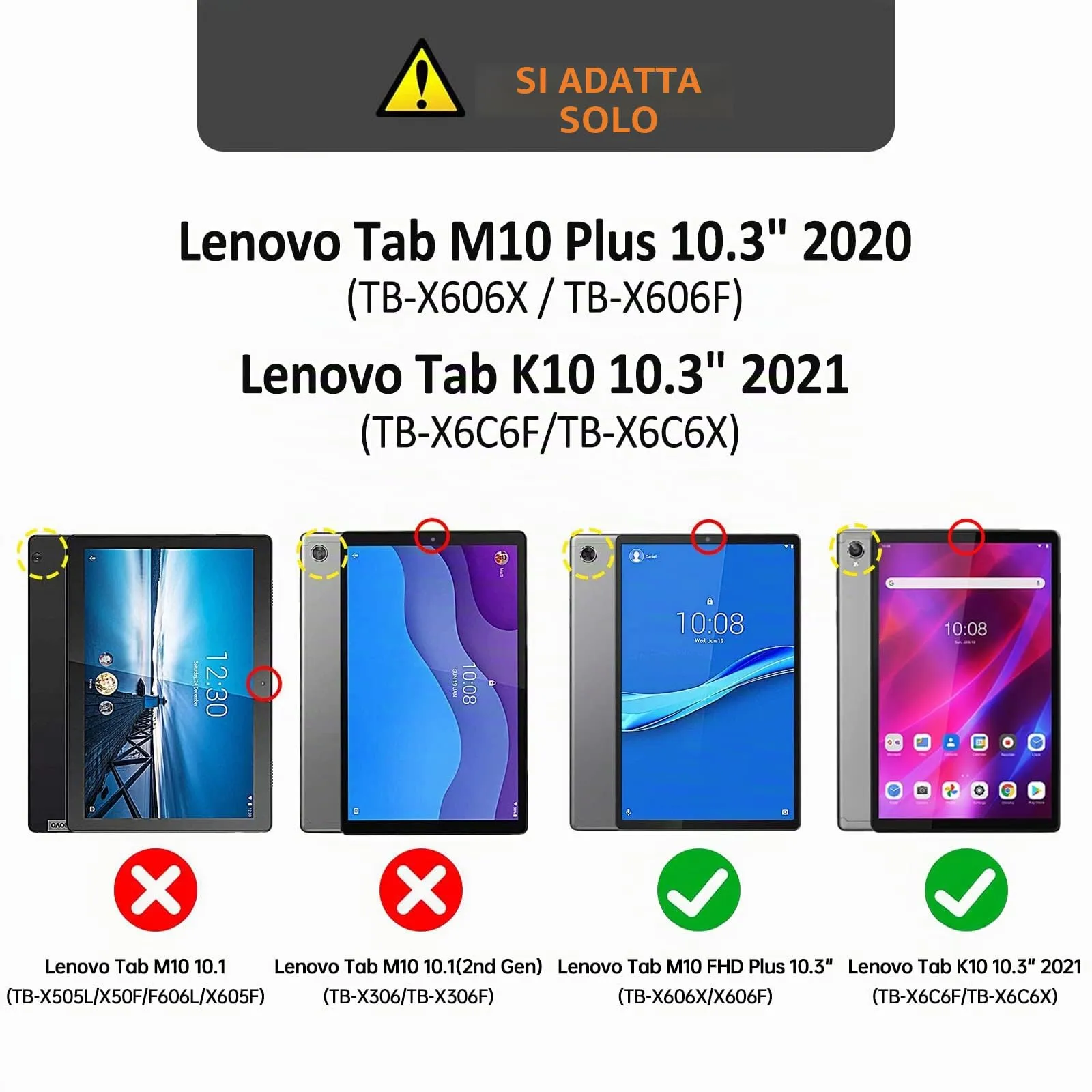 Gerutek 2 Pezzi Pellicola Protettiva per Lenovo Tab M10 Plus 2nd Gen 10,3'' - immagine 2