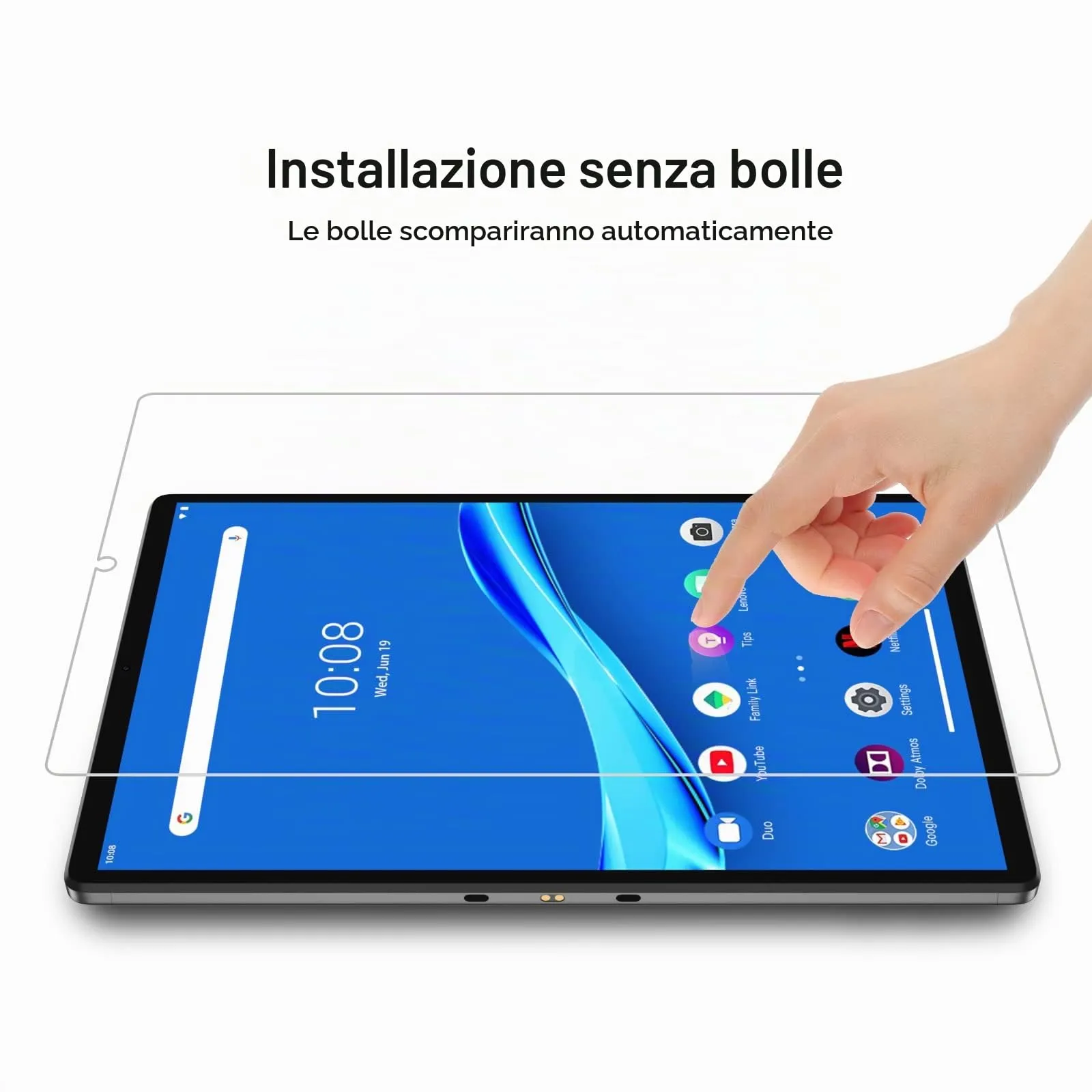 Gerutek 2 Pezzi Pellicola Protettiva per Lenovo Tab M10 Plus 2nd Gen 10,3'' - immagine 5