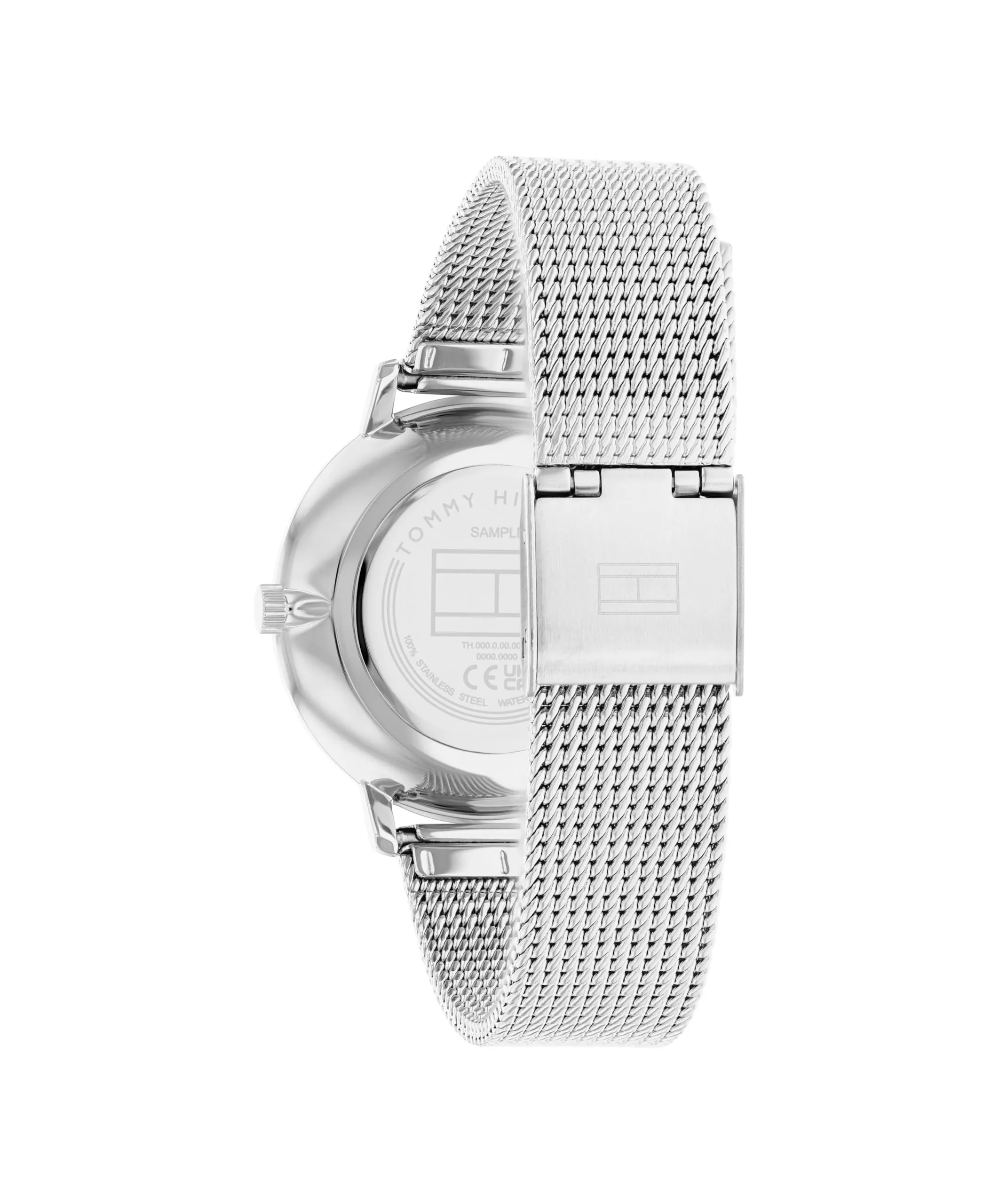 Tommy Hilfiger Orologio Con Movimento Al Quarzo A Due Lancette da Donna con Cinturino in Maglia Metallica in Acciaio Inossidabile Argentato - 1782666 - immagine 3