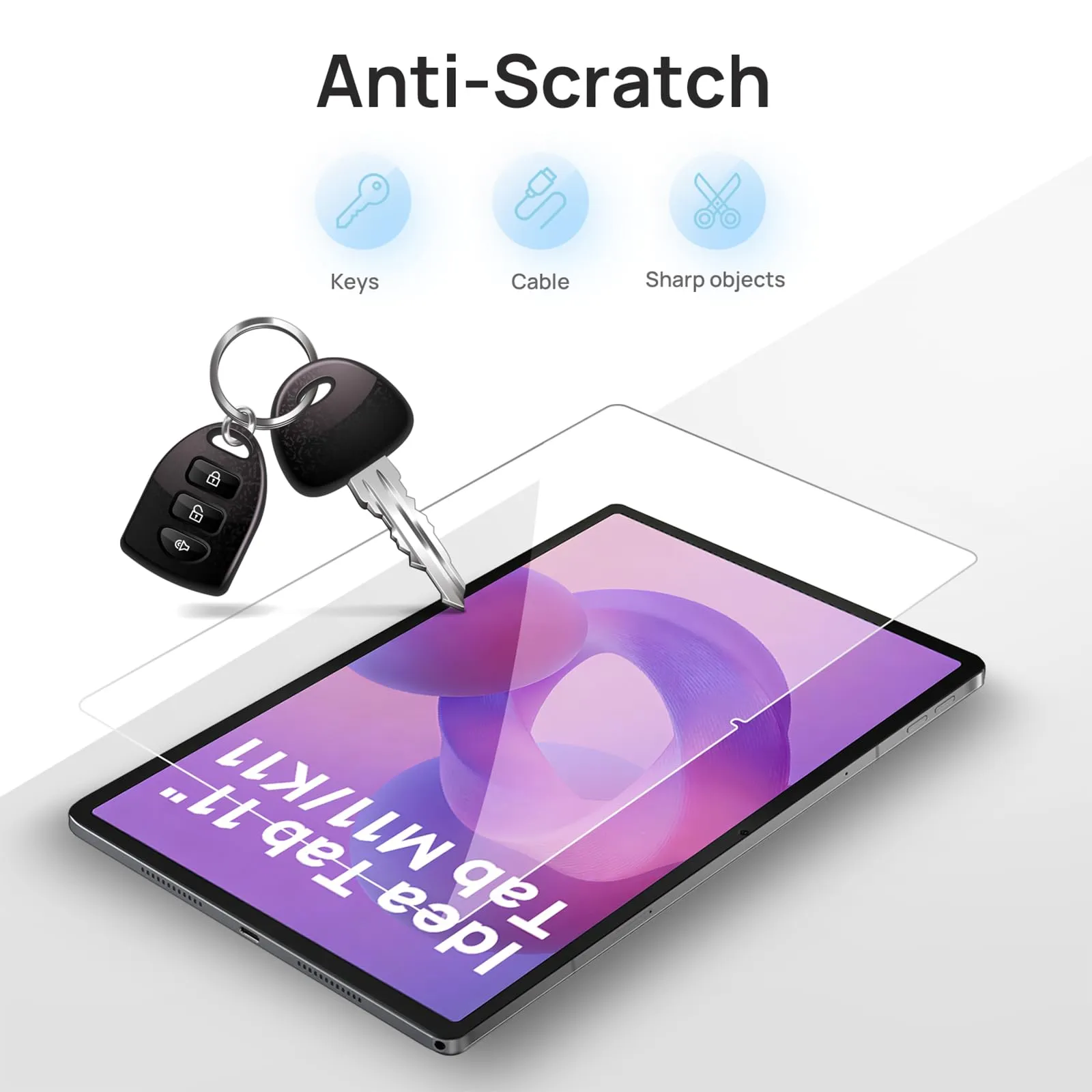 Gerutek 2 Pezzi Pellicola Protettiva per Lenovo Idea Tab 11/Tab M11/Tab K11 - immagine 4