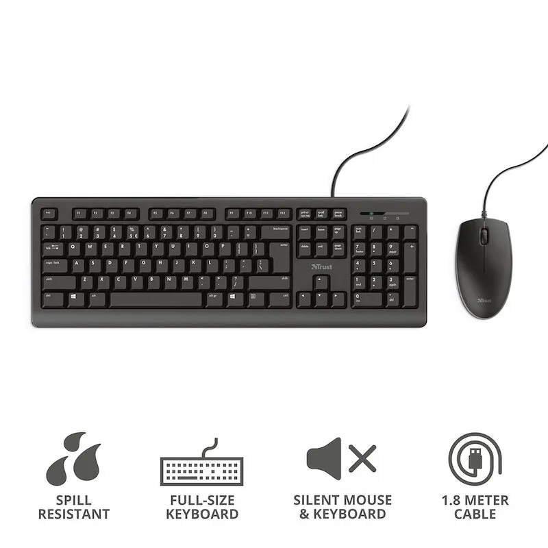 Trust - 23971 PRIMO KEYBOARD AND MOUSE SET IT - immagine 1
