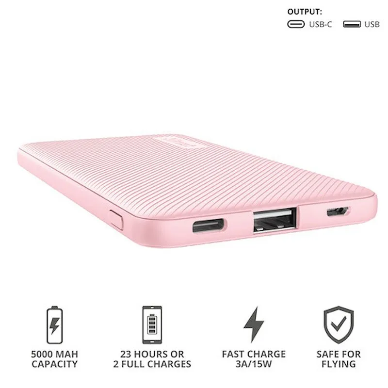 Trust Primo Powerbanck 5000 mAh PINK - immagine 1
