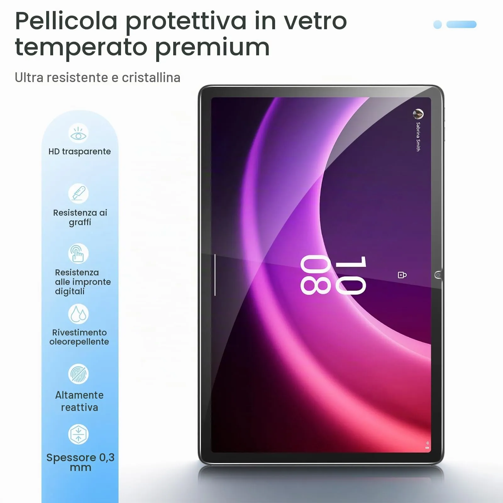 Gerutek 2 Pezzi Pellicola Protettiva per Lenovo P11 2nd Gen 11,5'' 2023 - immagine 3
