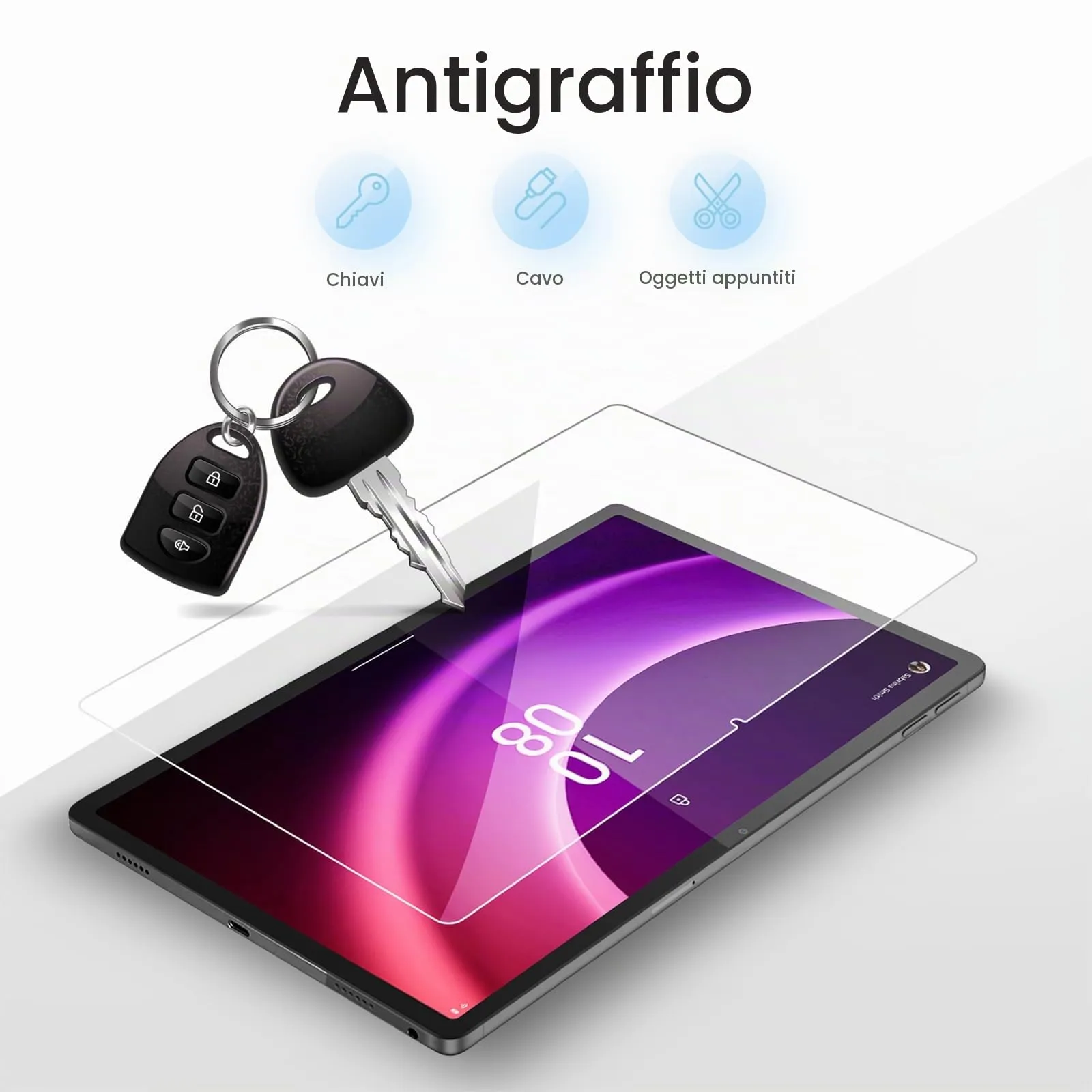 Gerutek 2 Pezzi Pellicola Protettiva per Lenovo P11 2nd Gen 11,5'' 2023 - immagine 4