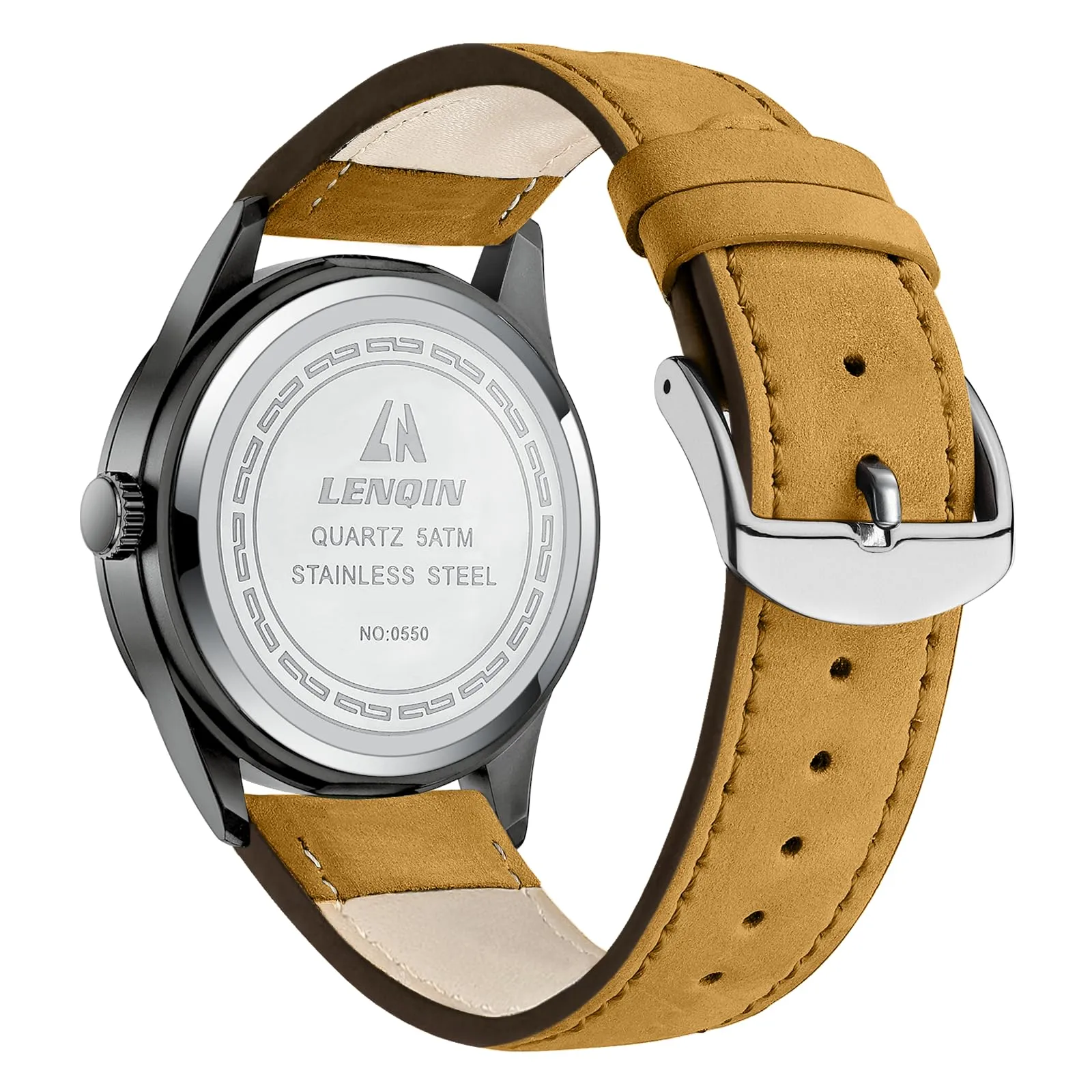 LN LENQIN Orologio Uomo Militare Analogico Quarzo Nylon Datario 3ATM - immagine 2