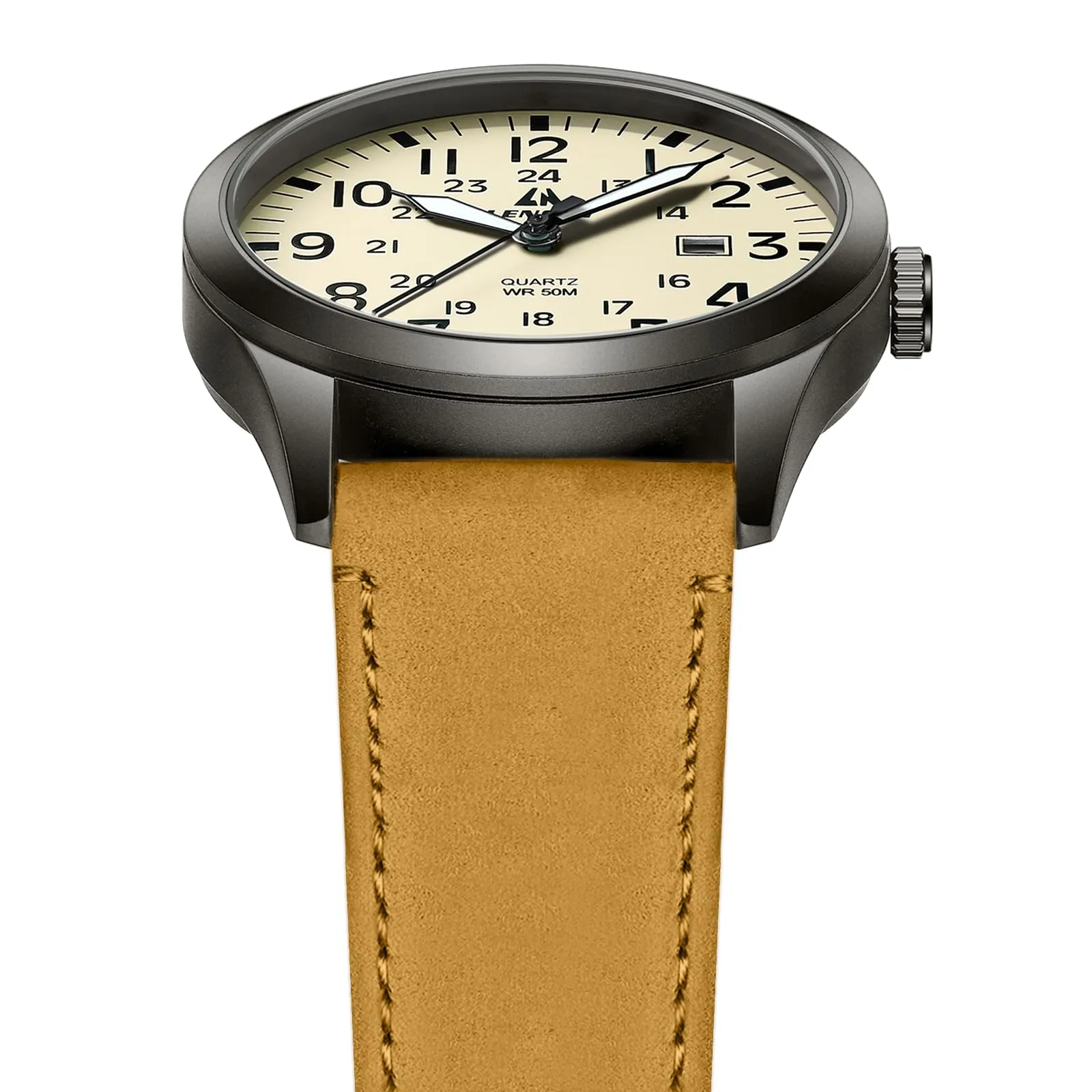 LN LENQIN Orologio Uomo Militare Analogico Quarzo Nylon Datario 3ATM - immagine 4