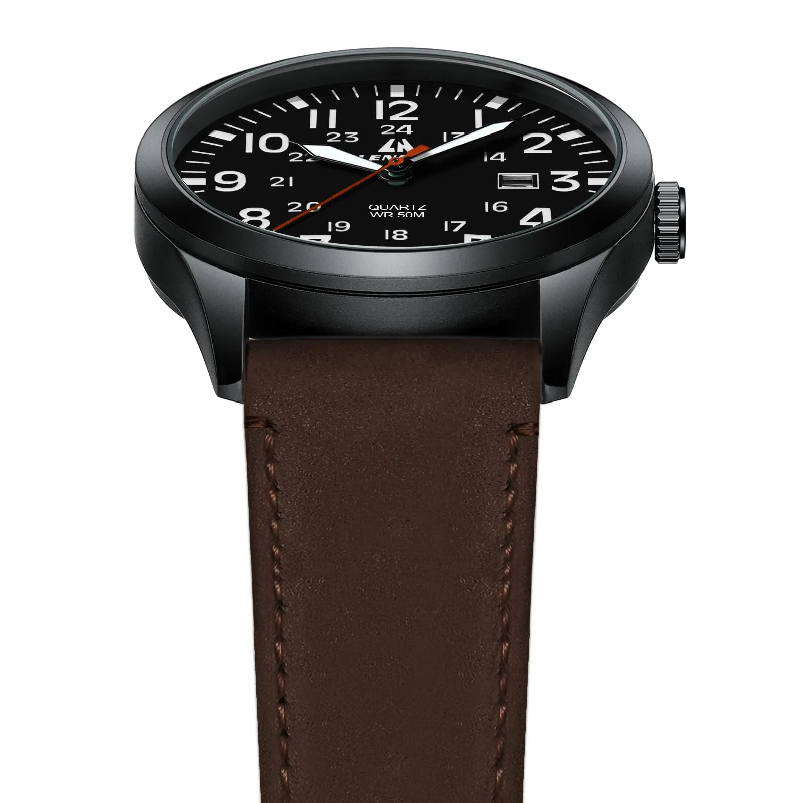 LN LENQIN Orologio Uomo Militare Analogico Quarzo Nylon Datario 3ATM - immagine 4