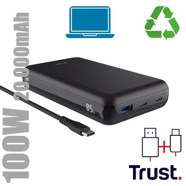 Trust Laro 100W Laptop Powerbank 25240 - immagine 1