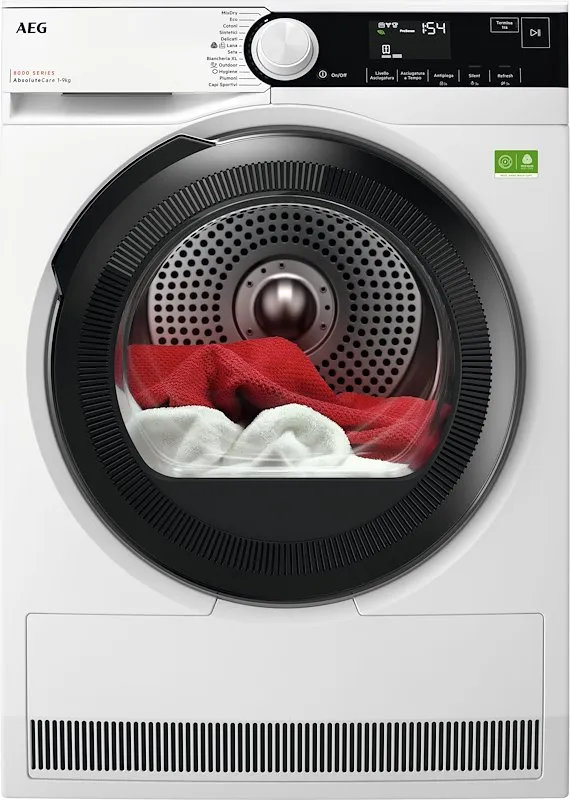 Aeg Asciugatrice 9kg Tr8hdbg9b Bianco - immagine 1