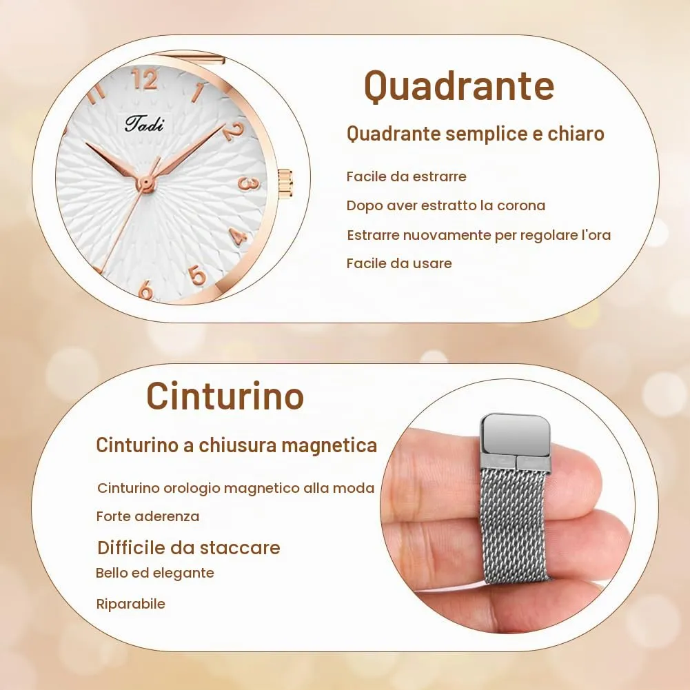 OFFCUP Orologio da Donna, Orologio Analogico al Quarzo Donna, Orologio da - immagine 4