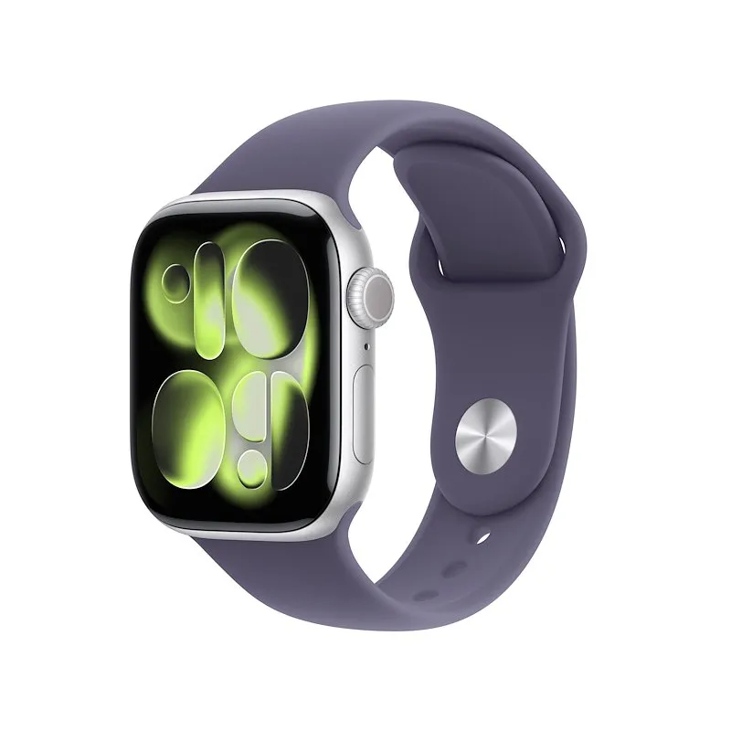 Apple Watch Series 11 42mm S/M GPS Alluminio Argento Sport Band Viola Nebbia - immagine 1
