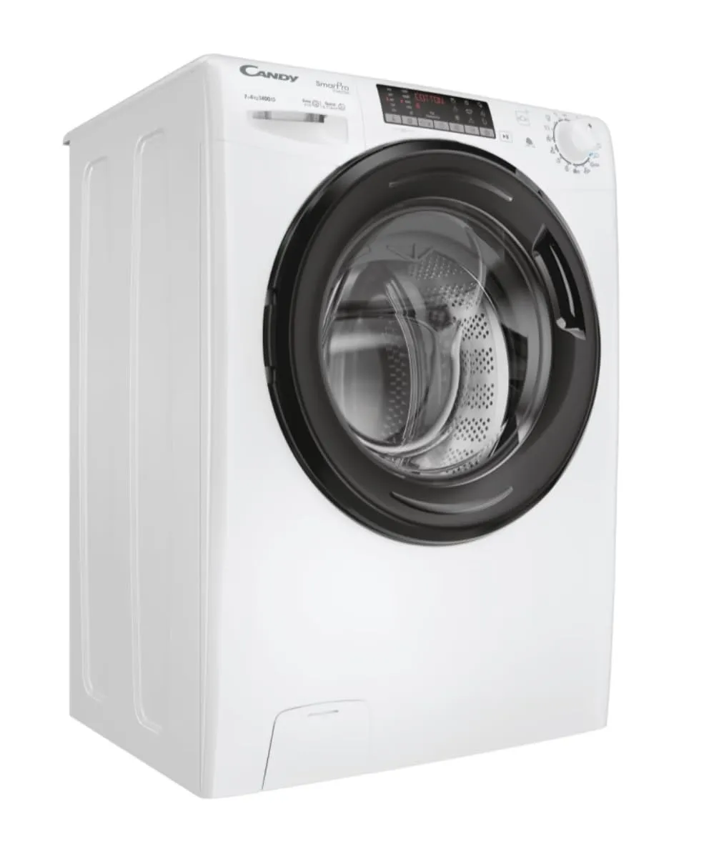 Candy Smart Pro Inverter Lavasciuga Slim 7+4 Kg, Libera Installazione, 1400 Giri, Classe A, Programmi Rapidi, App hOn, Programma, AxLxP 89x60x45- CSOW 4746TWMB5-S [Classe di efficienza energetica E] - immagine 10