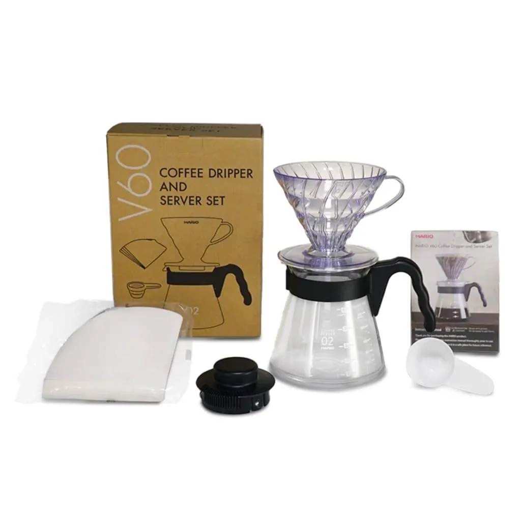 V60 Coffee Dripper and Server Set 02 – Nero - immagine 1