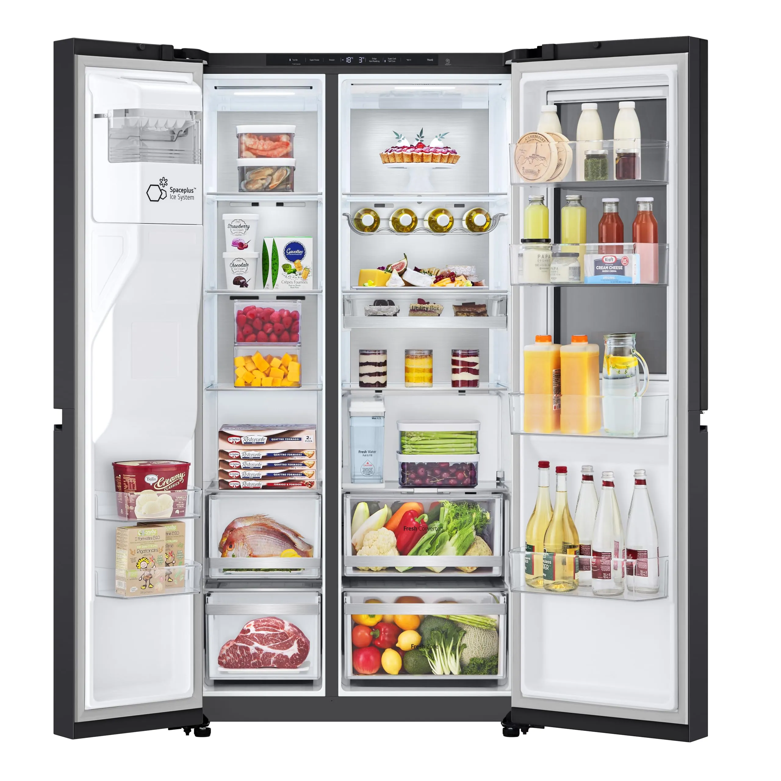LG GSXE91EVAD Frigorifero Americano InstaView 628L, Total No Frost, Wi-Fi - immagine 5
