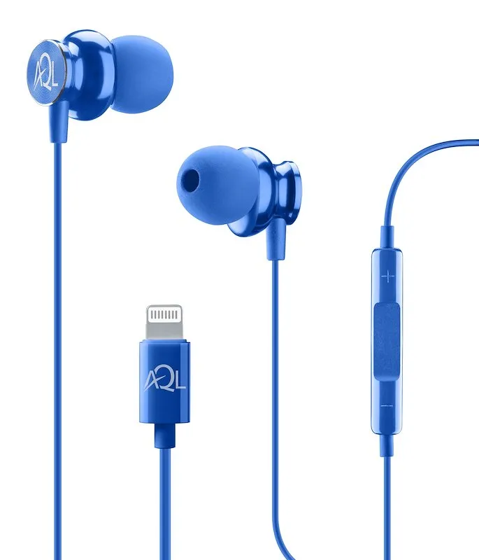 AURICOLARE STEREO IN-EAR MFI BLU - immagine 1