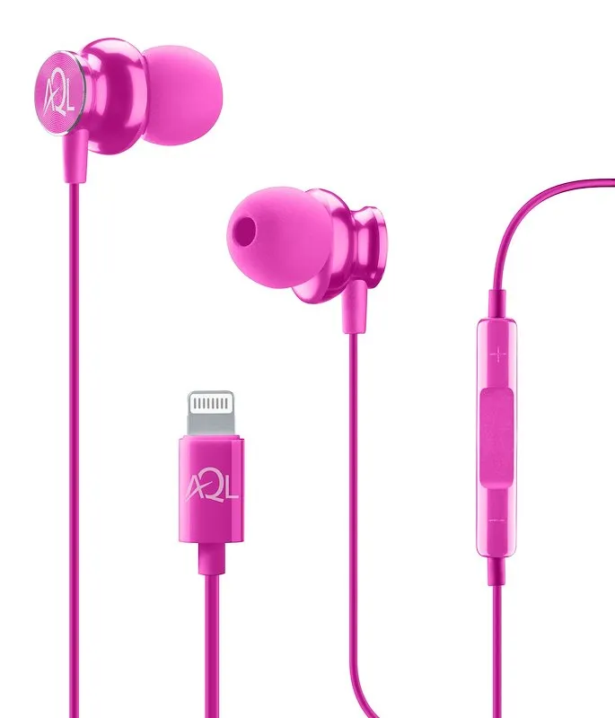 AURICOLARE STEREO IN-EAR MFI ROSA - immagine 1