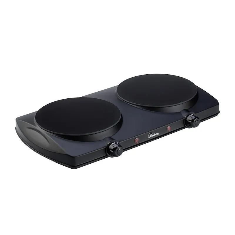 Ardes Fornello elettrico Fasto Duo ARFOCE02 Nero - immagine 1