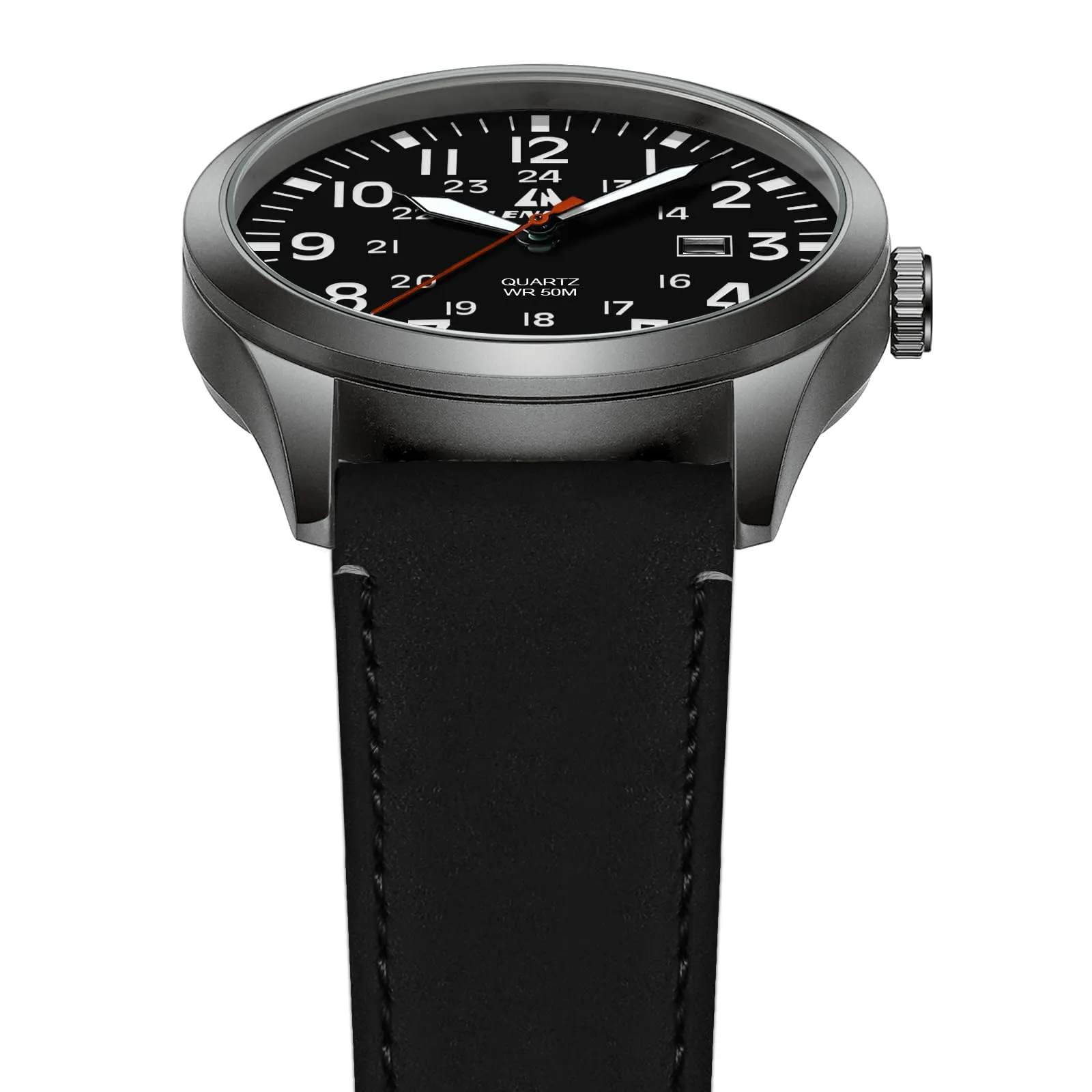 LN LENQIN Orologio Uomo Militare Analogico Quarzo Nylon Datario 3ATM - immagine 4