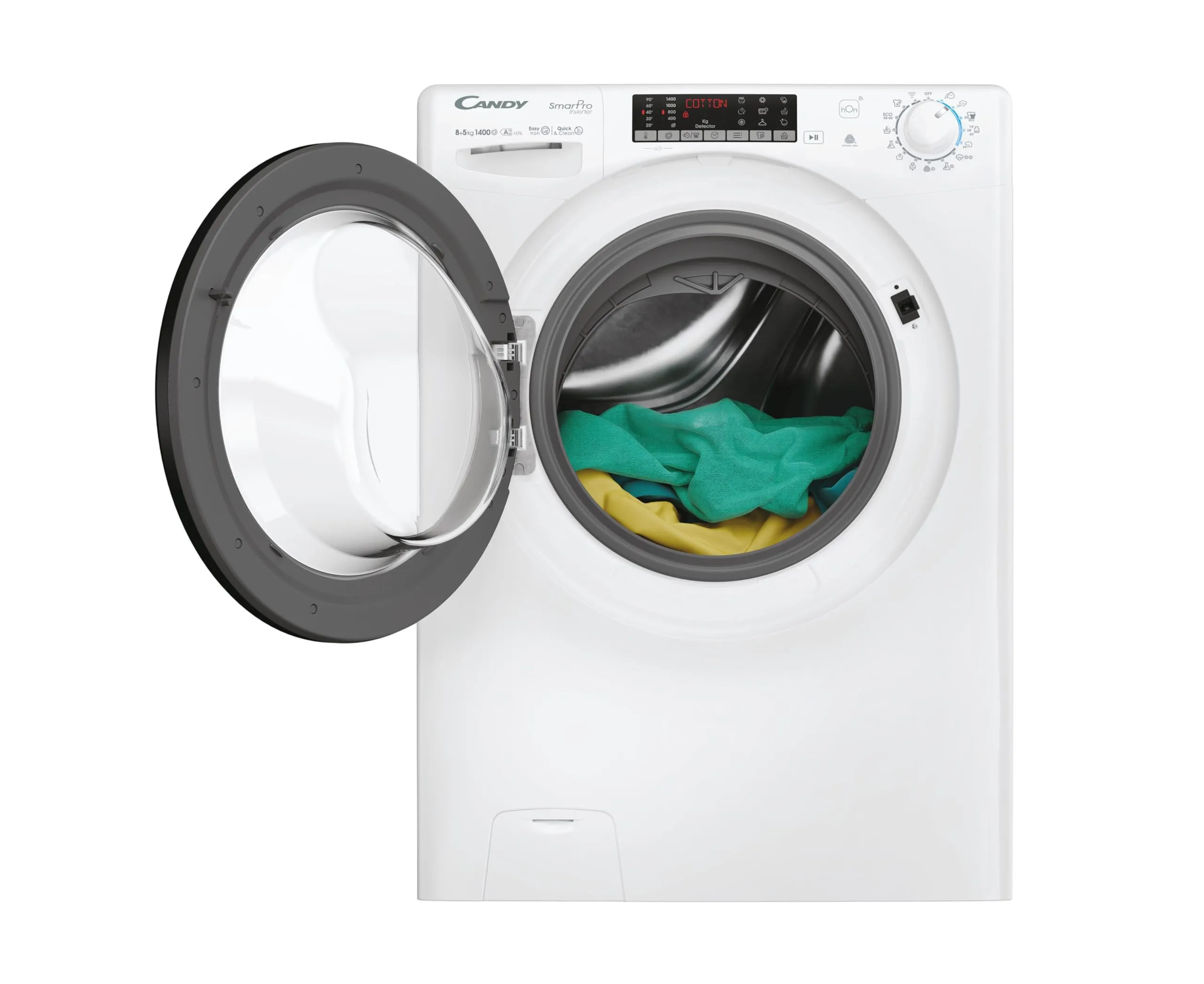 Candy Smart Pro Inverter Lavasciuga 8+5 Kg, Libera Installazione, 1400 Giri, Classe A-10%, Programmi Rapidi, Programma Easy Iron Plus, AxLxP 85x60x53, Bianca - CSOW 4856TWMB6-S [Classe E] - immagine 2
