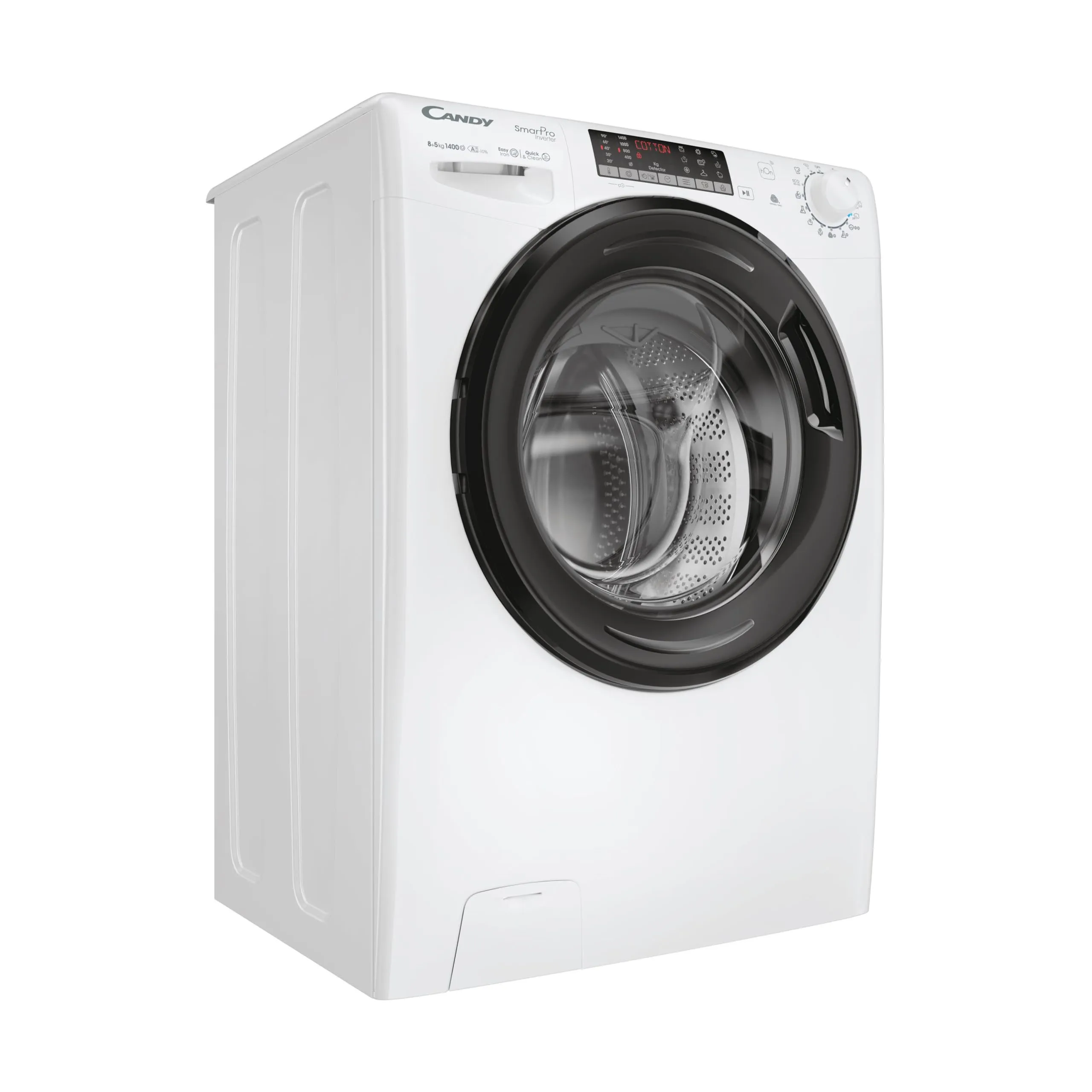 Candy Smart Pro Inverter Lavasciuga 8+5 Kg, Libera Installazione, 1400 Giri, Classe A-10%, Programmi Rapidi, Programma Easy Iron Plus, AxLxP 85x60x53, Bianca - CSOW 4856TWMB6-S [Classe E] - immagine 3