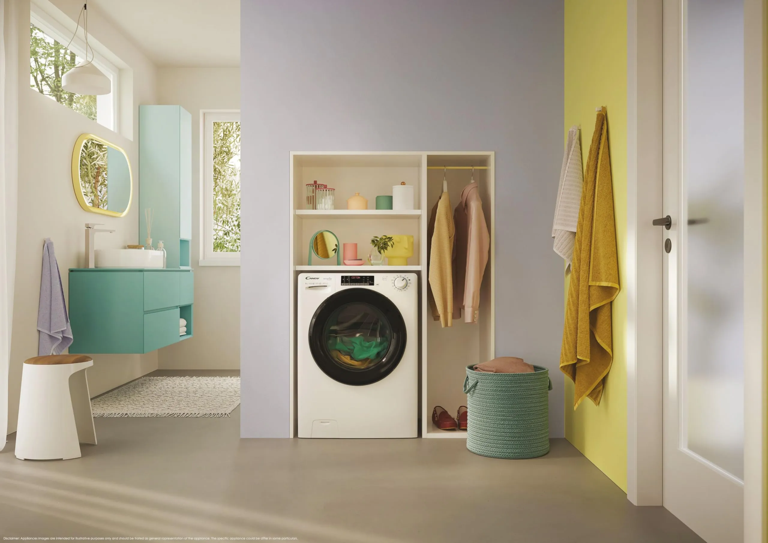 Candy Smart Pro Inverter Lavasciuga 8+5 Kg, Libera Installazione, 1400 Giri, Classe A-10%, Programmi Rapidi, Programma Easy Iron Plus, AxLxP 85x60x53, Bianca - CSOW 4856TWMB6-S [Classe E] - immagine 8