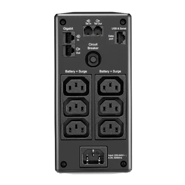 Apc Back UPS Pro Br 650VA, 6 Outlets,avr,lcd Interface BR650MI - immagine 1
