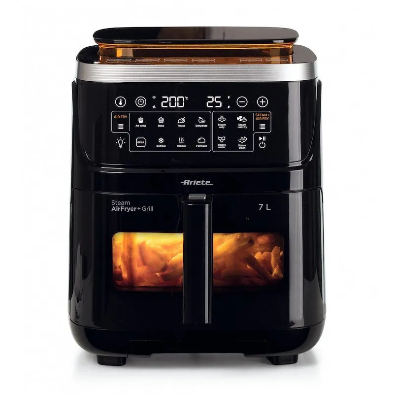 Ariete Friggitrice ad aria con funzione vapore+ Grill 4636 Nero - immagine 1