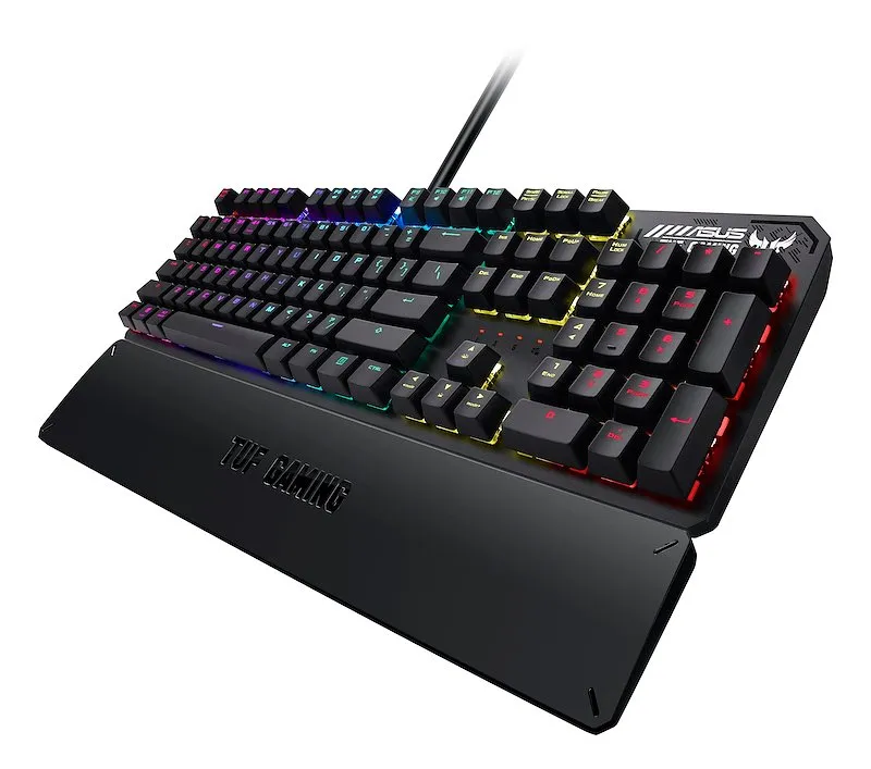Asus Tastiera Tuf K3 Gaming Gun Retroilluminata Metal Gray - immagine 1