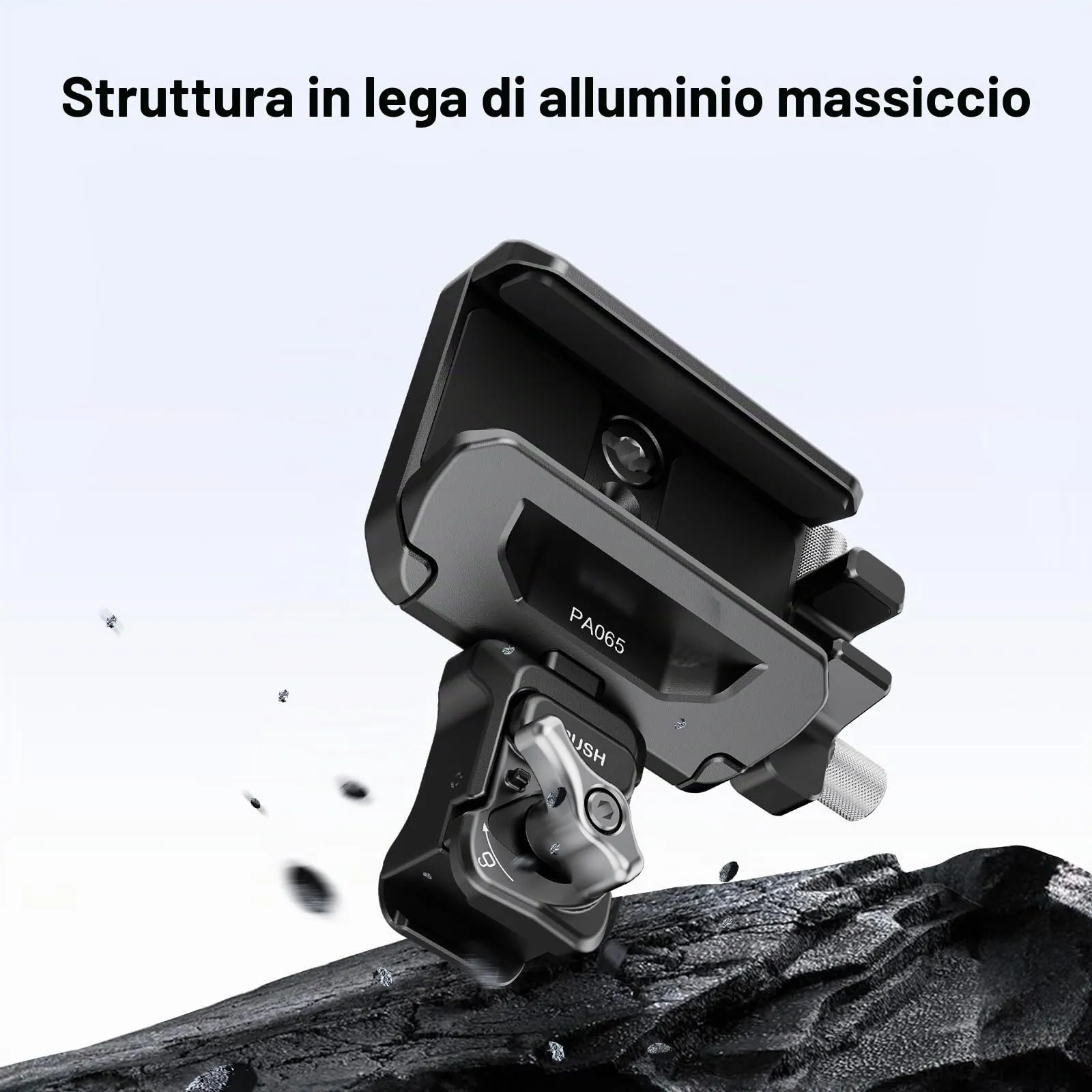 NEEWER Supporto SSD da 40-65mm Staffa SSD a Sgancio Rapido con Morsetto per Cavo Compatibile con SmallRig Gabbia per Telefono per iPhone 16 Pro Max 15 Pro Max Samsung S24 Ultra T9 T7 T5 SanDisk, PA065 - immagine 6